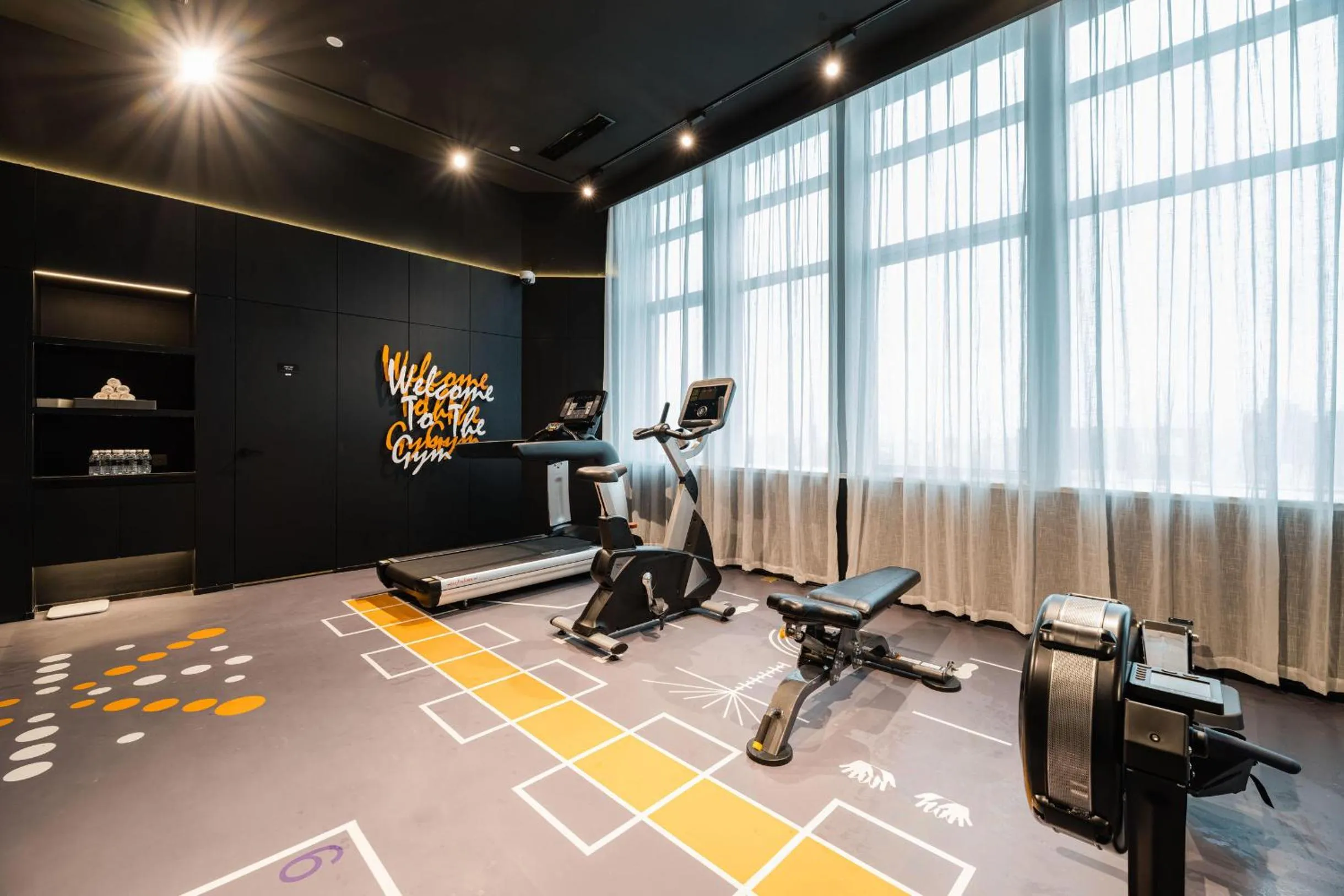 Fitness centre/facilities in Atour S Hotel Shanghai Hongqiao Center Aegean-Late night Congee