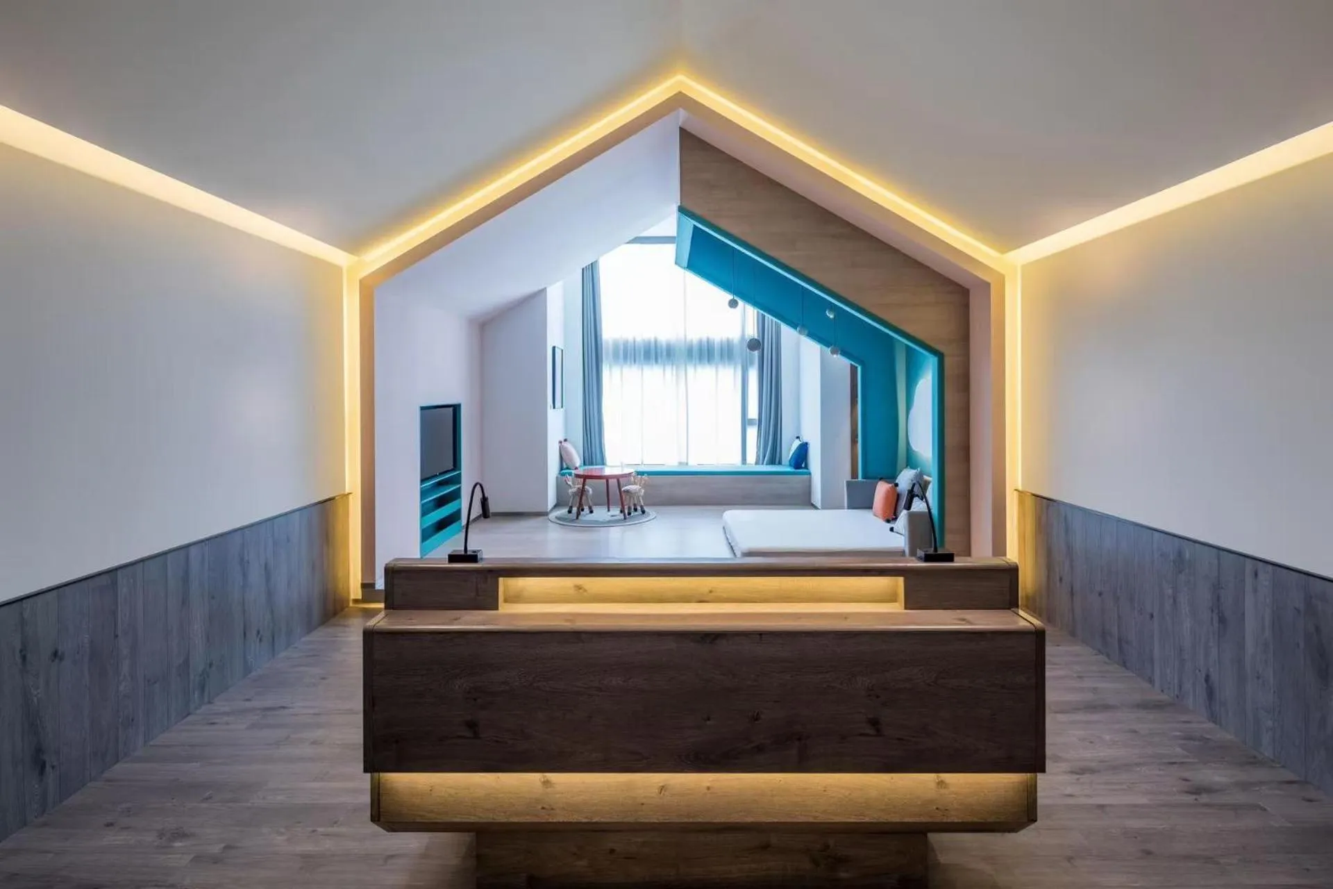 Photo of the whole room in Atour S Hotel Shanghai Hongqiao Center Aegean-Late night Congee