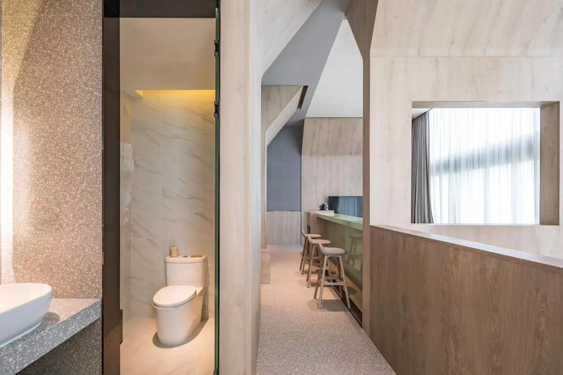 Bathroom in Atour S Hotel Shanghai Hongqiao Center Aegean-Late night Congee