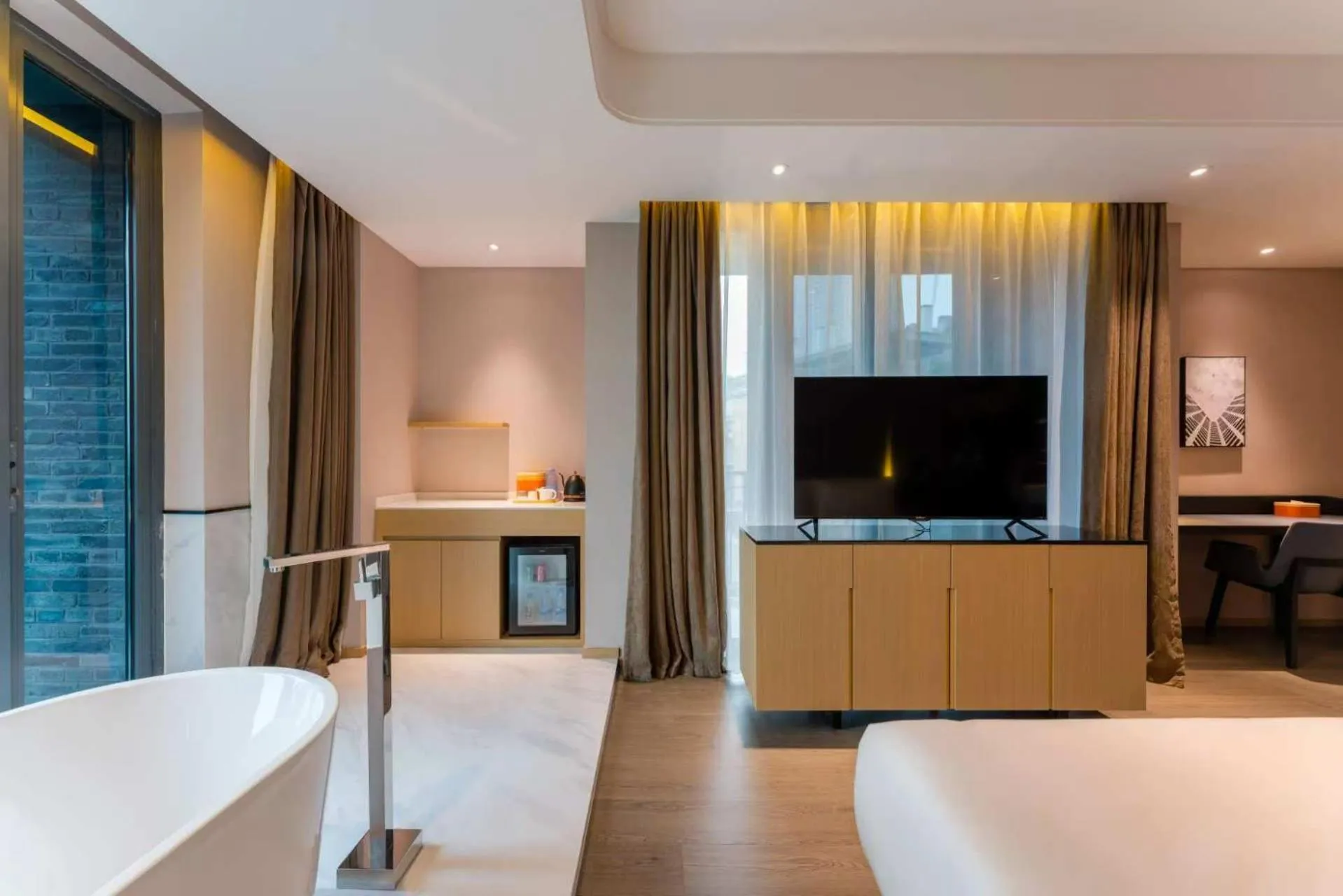 TV and multimedia, Bed in Atour Hotel Chongqing Tiandi NetEase Cloud Music