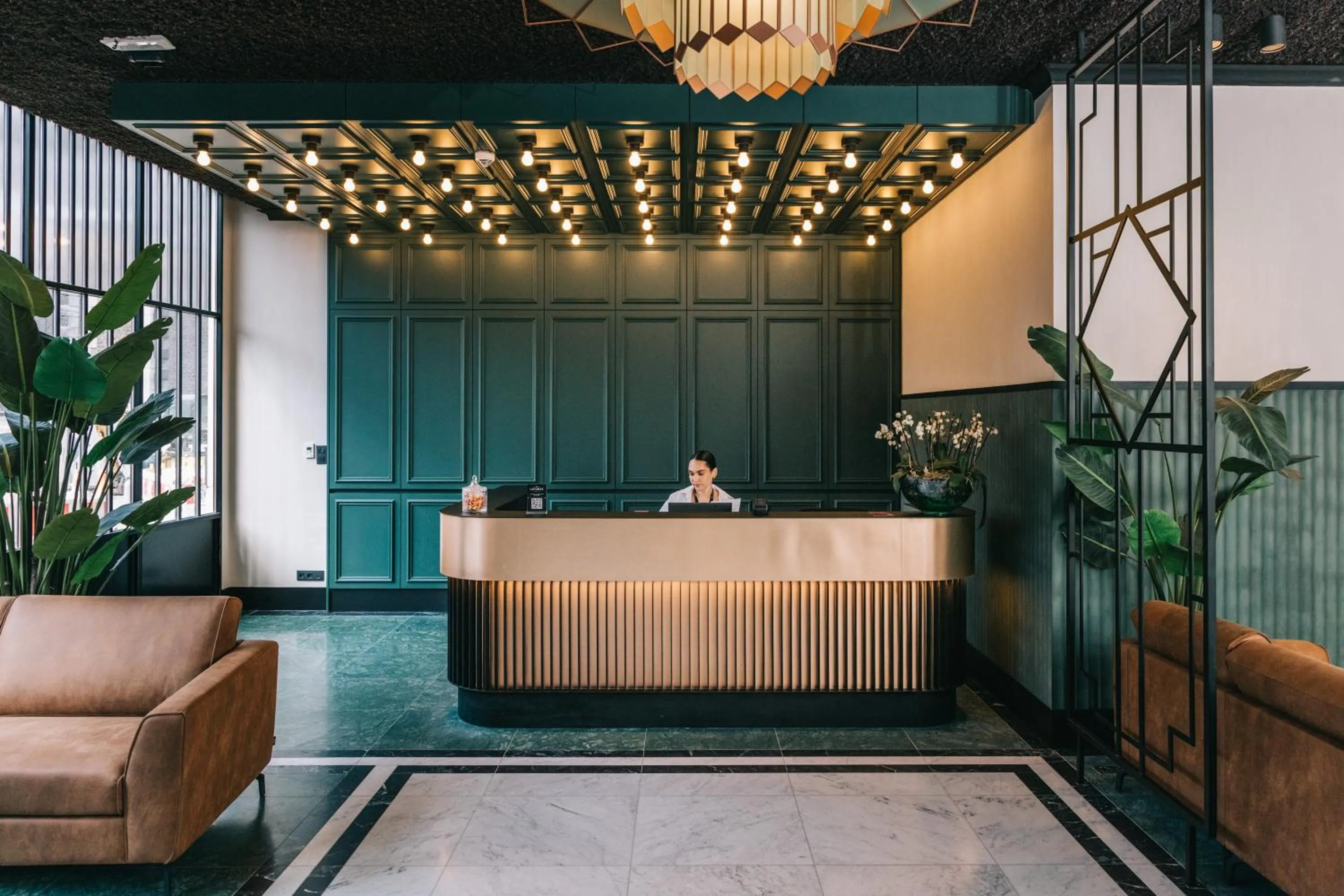 Lobby or reception in Getaway Liège