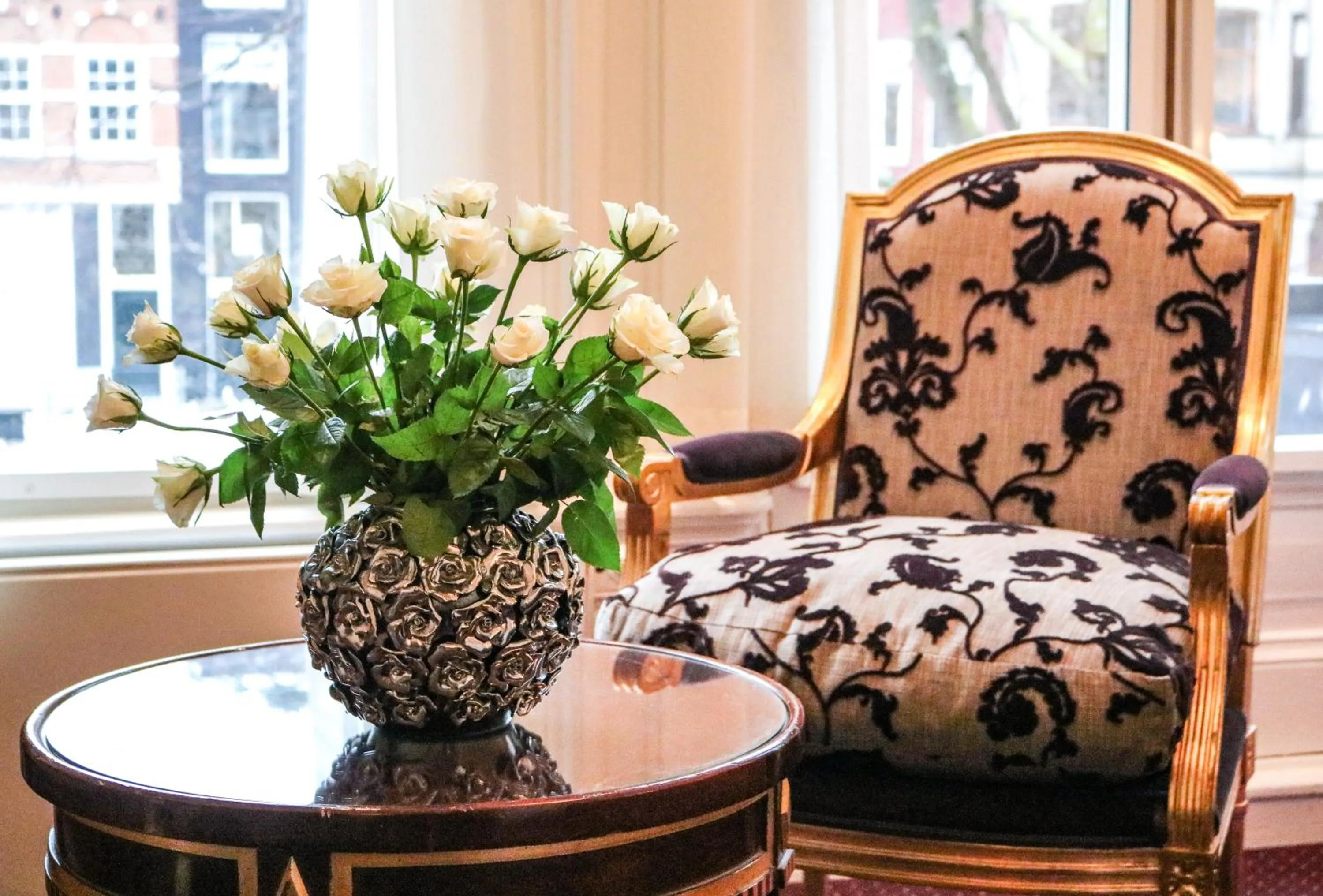 Seating area in Ambassade Hotel