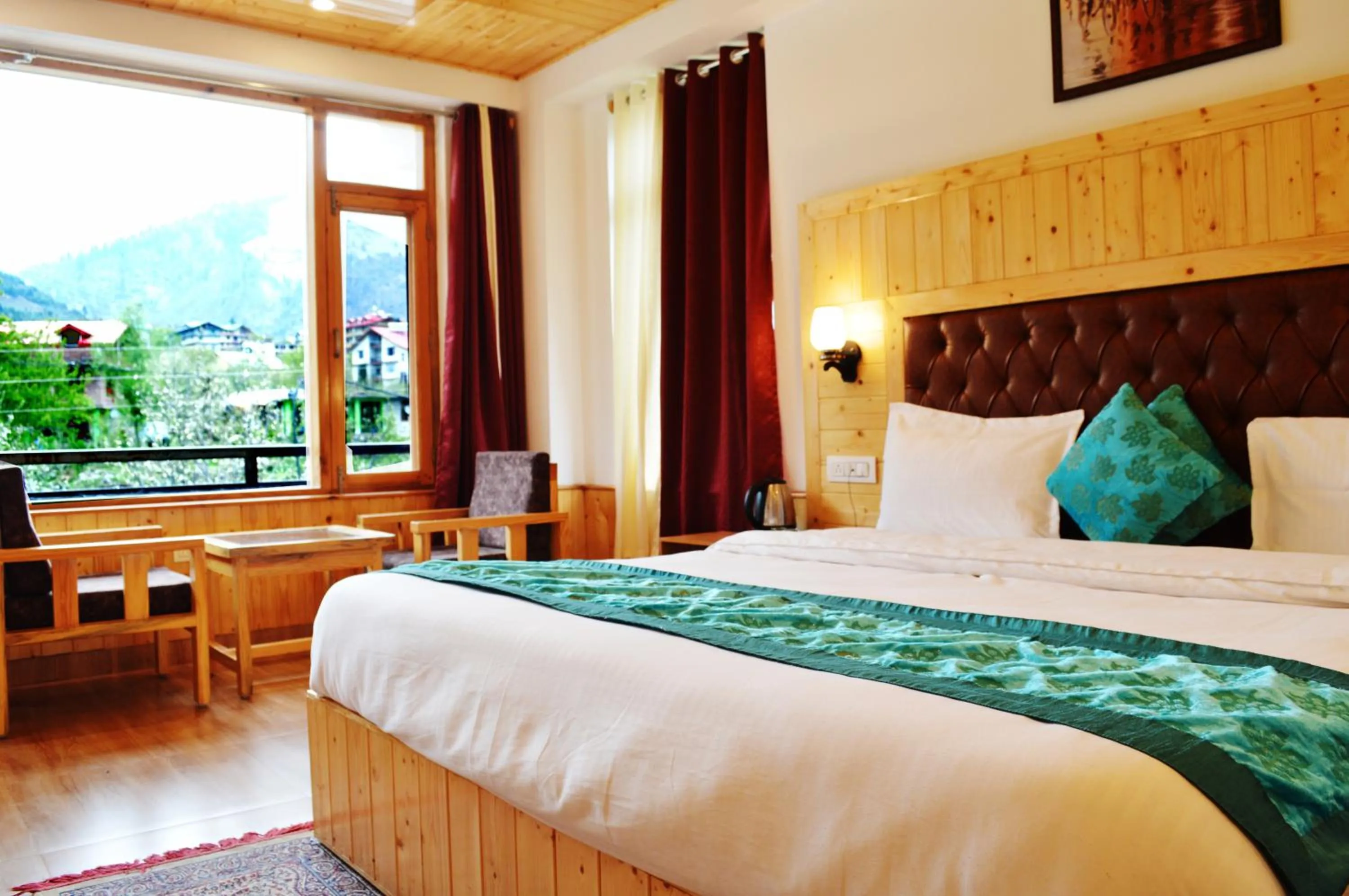 Mountain view, Bed in Manali Outdoor Retreat by Sheosante