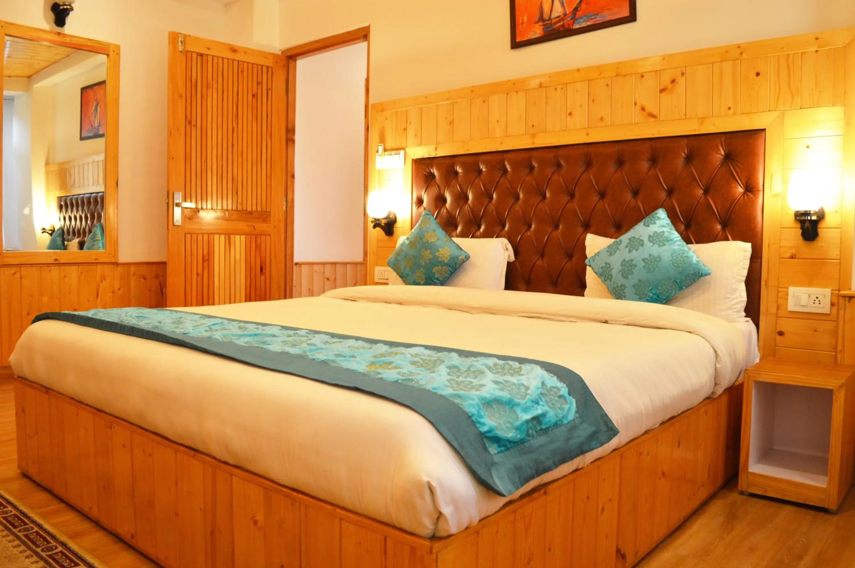 Bedroom, Bed in Manali Outdoor Retreat by Sheosante