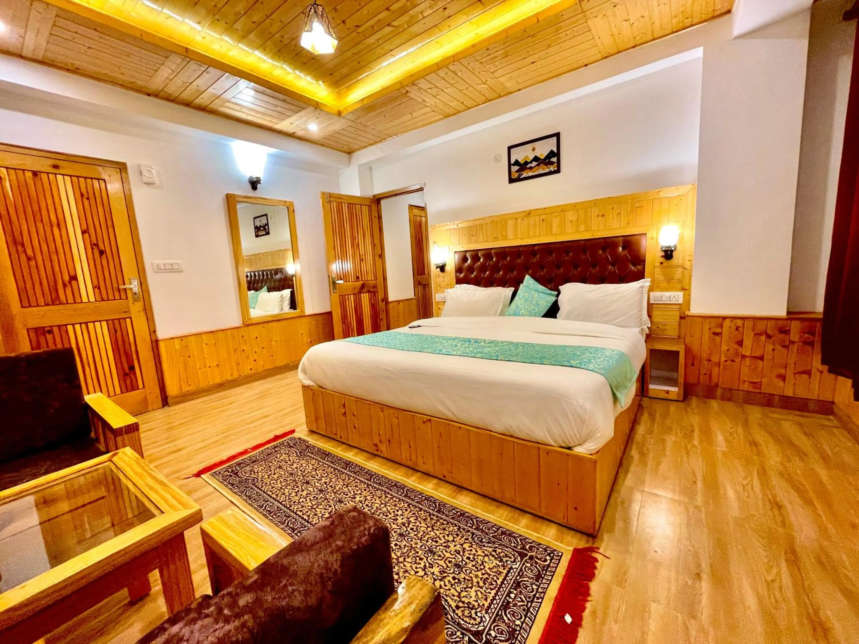 Photo of the whole room, Bed in Manali Outdoor Retreat by Sheosante
