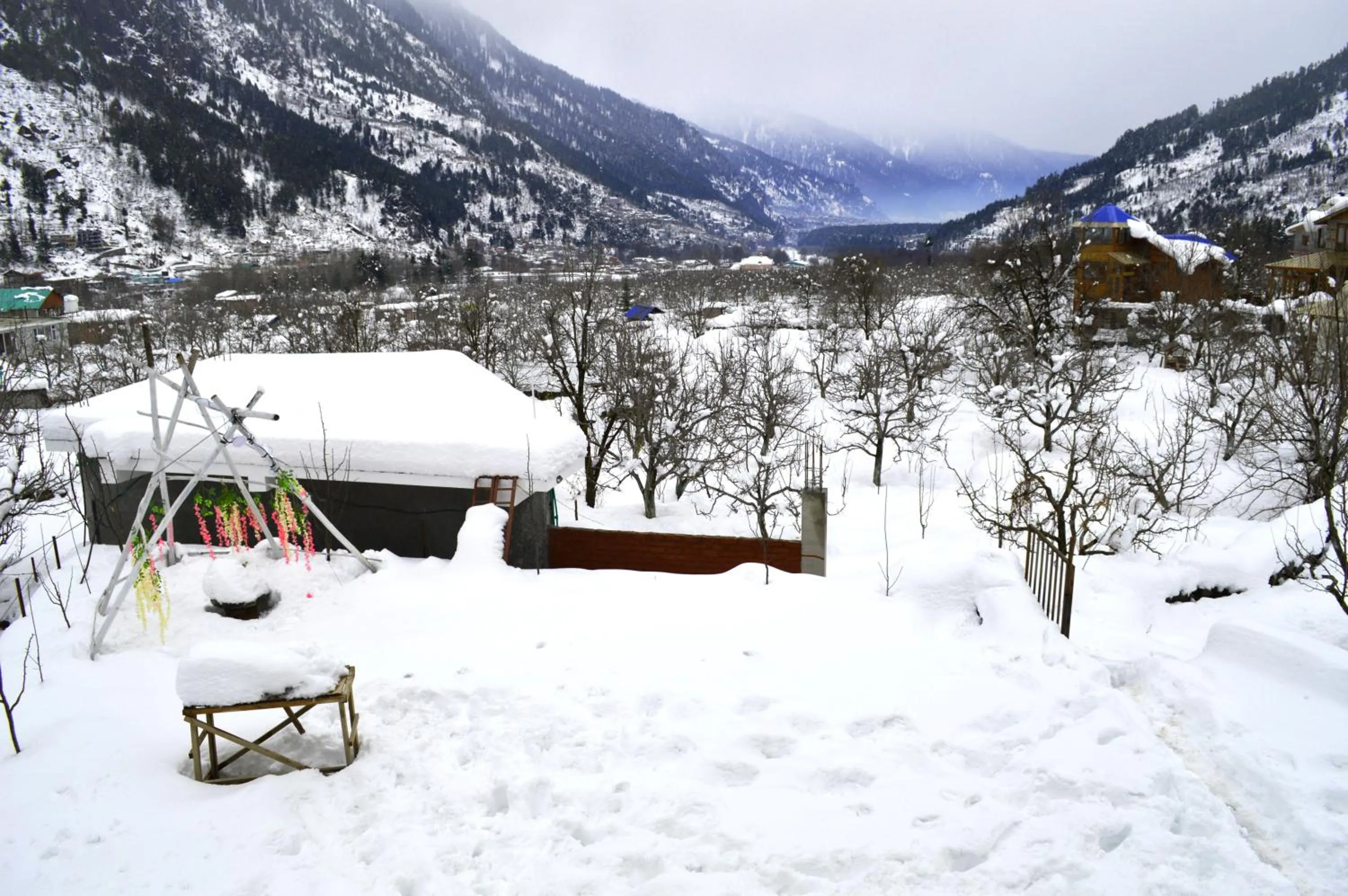Garden view in Manali Outdoor Retreat by Sheosante
