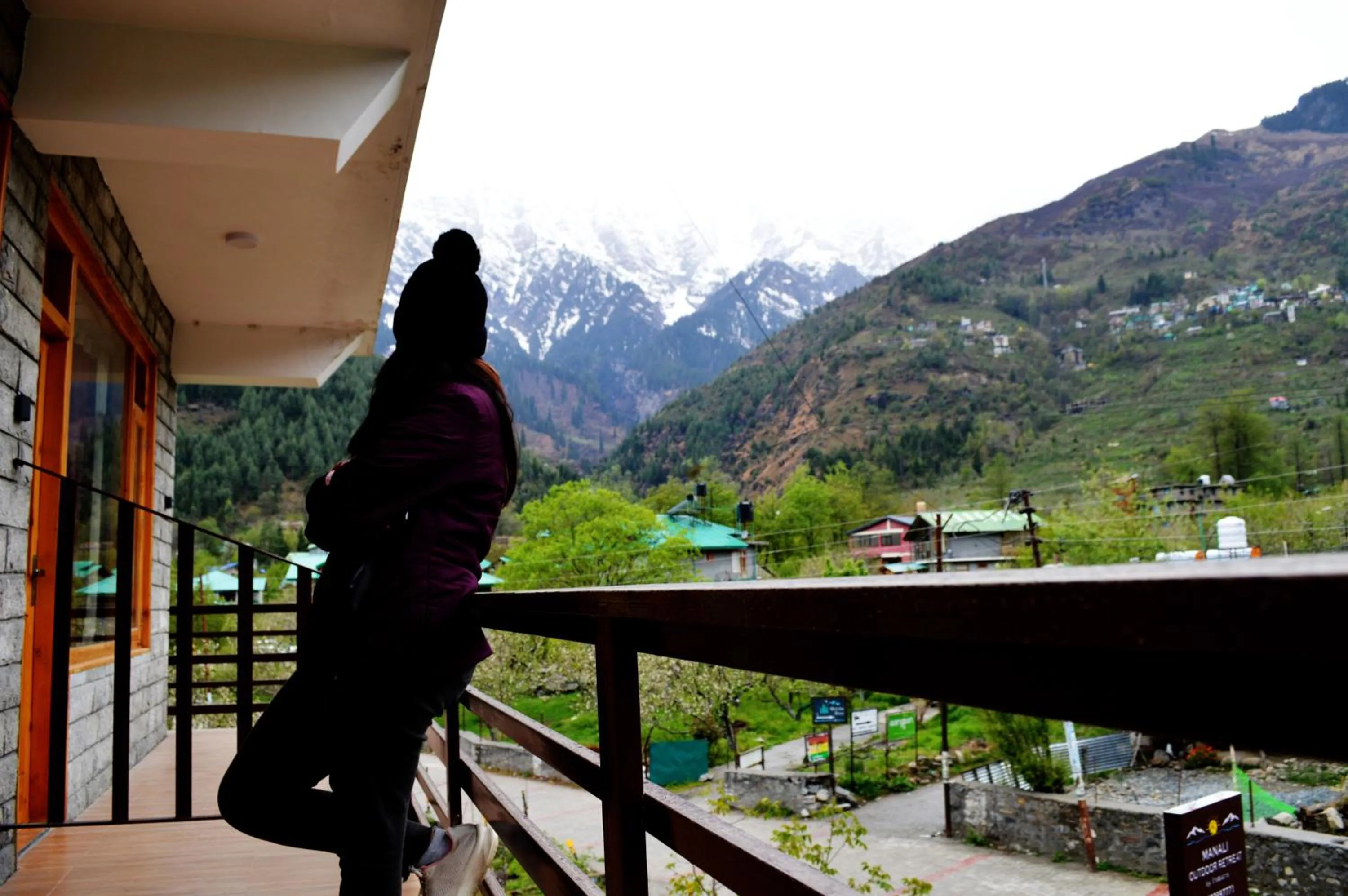 Balcony/Terrace in Manali Outdoor Retreat by Sheosante