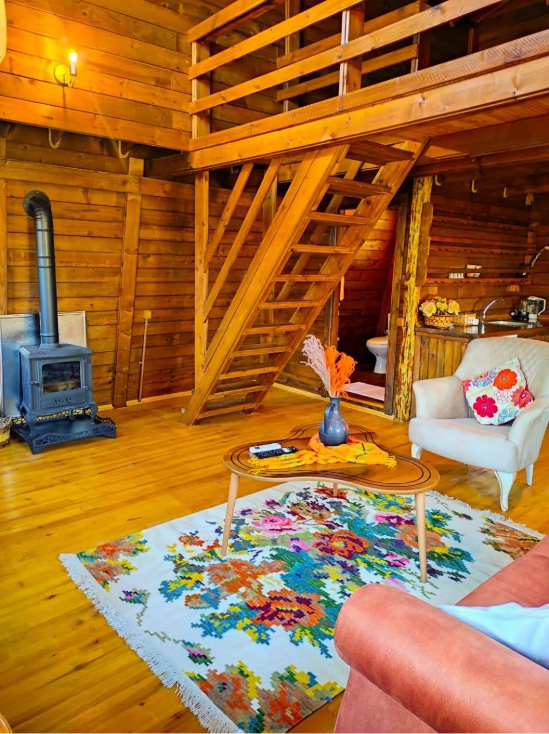 Living room in Sapanca Şeker Bungalov