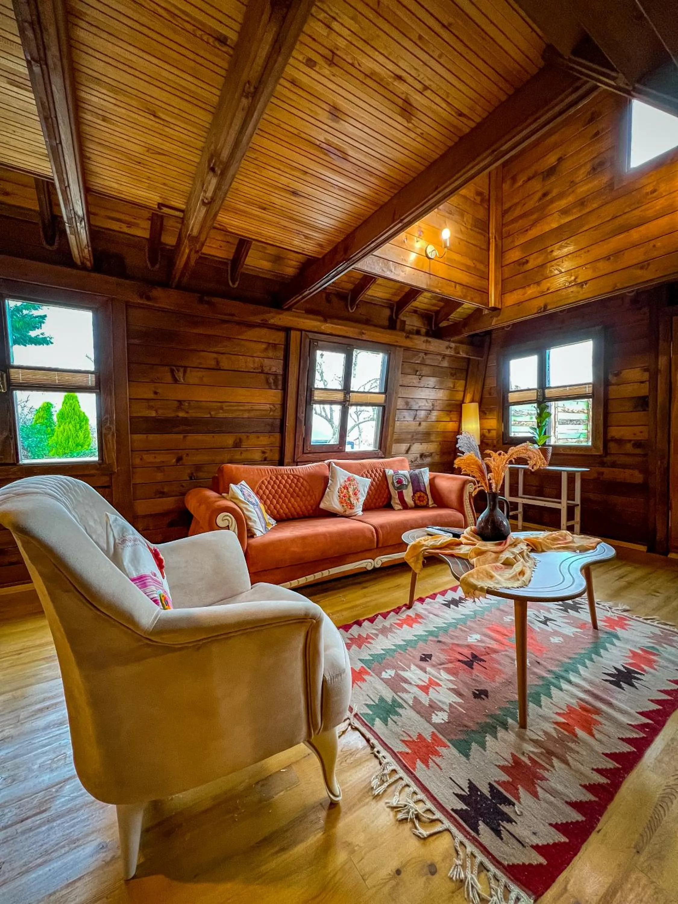Living room in Sapanca Şeker Bungalov