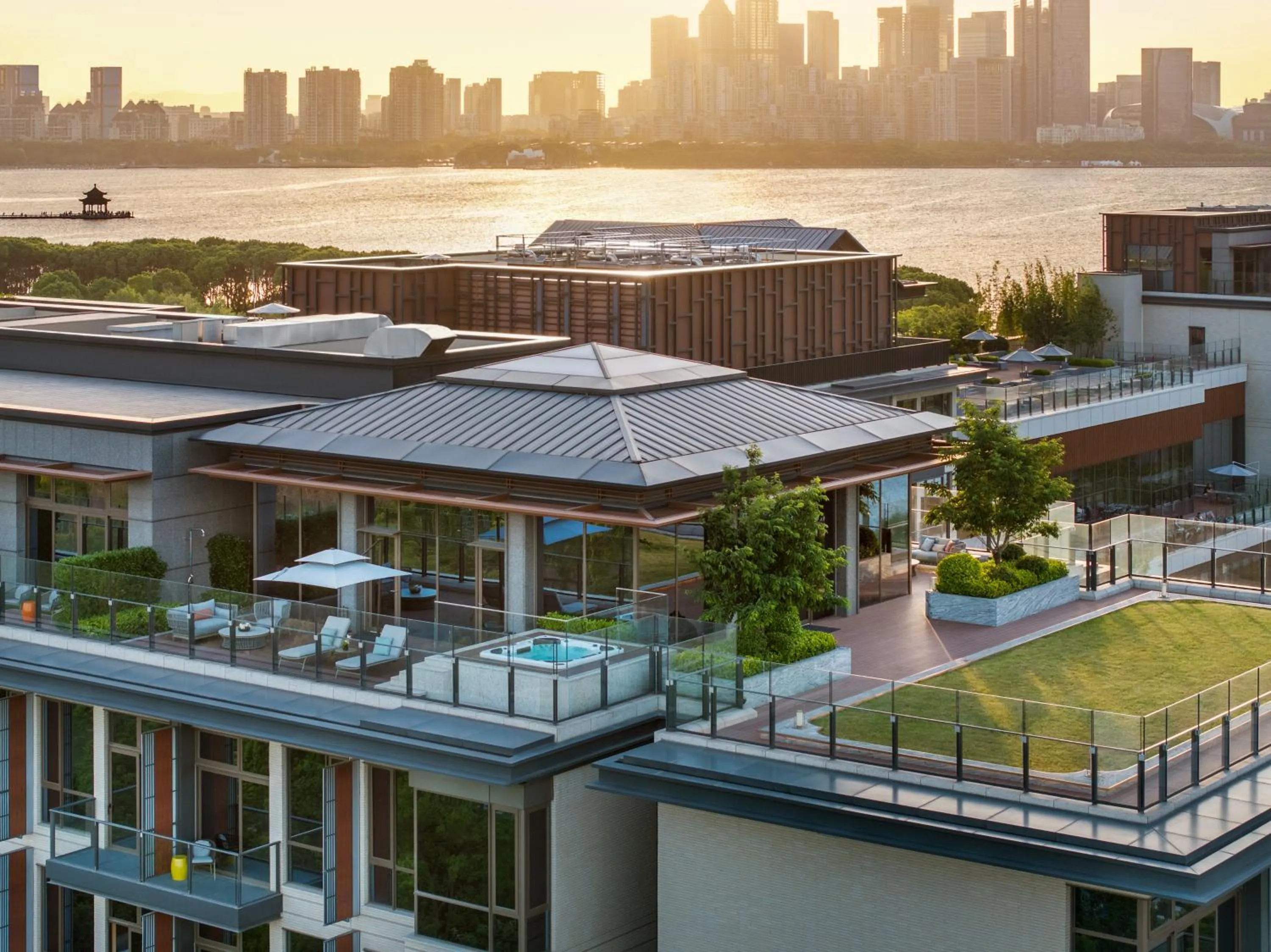 Property building in Four Seasons Hotel Suzhou