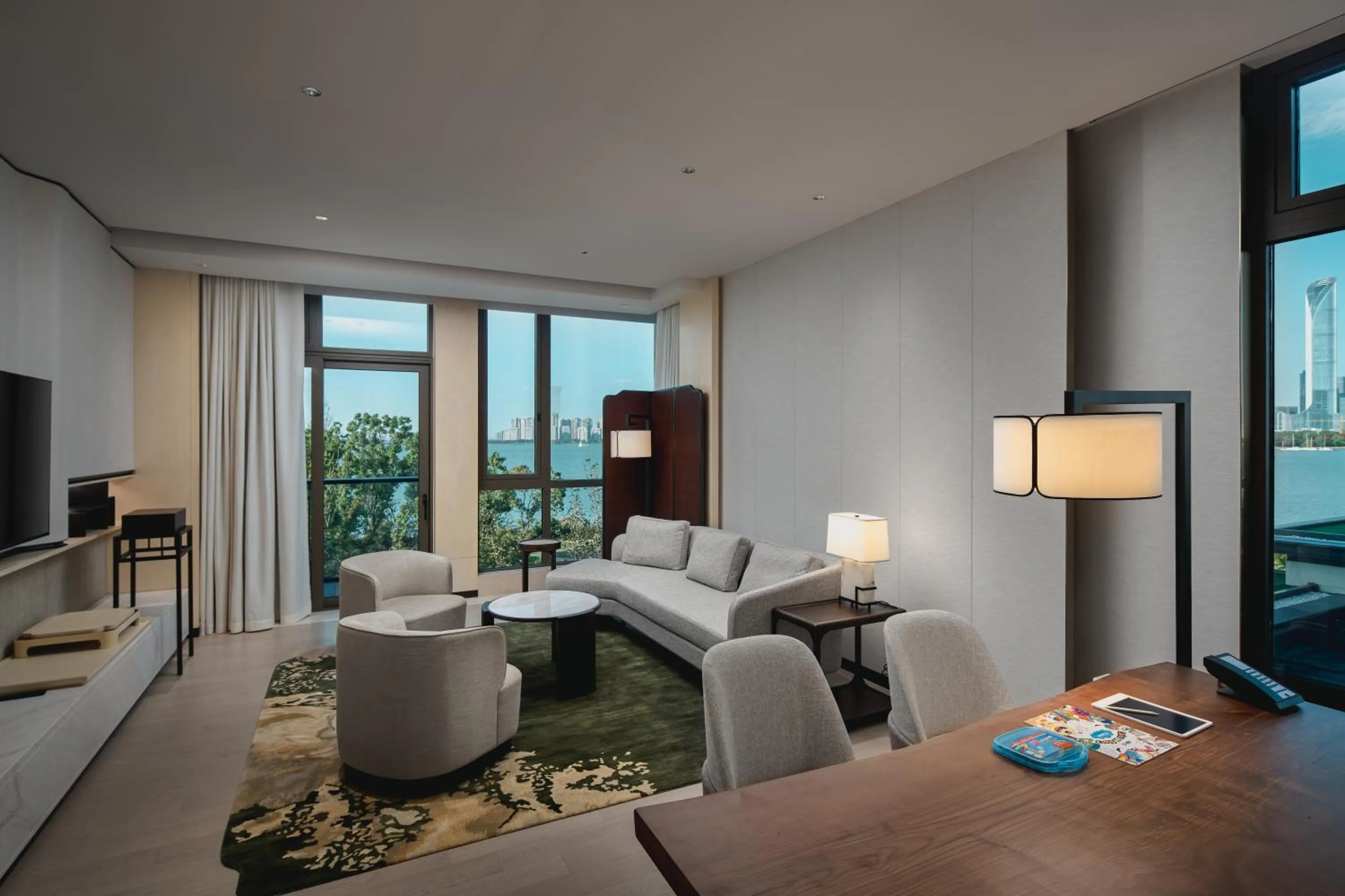 Living room in Four Seasons Hotel Suzhou