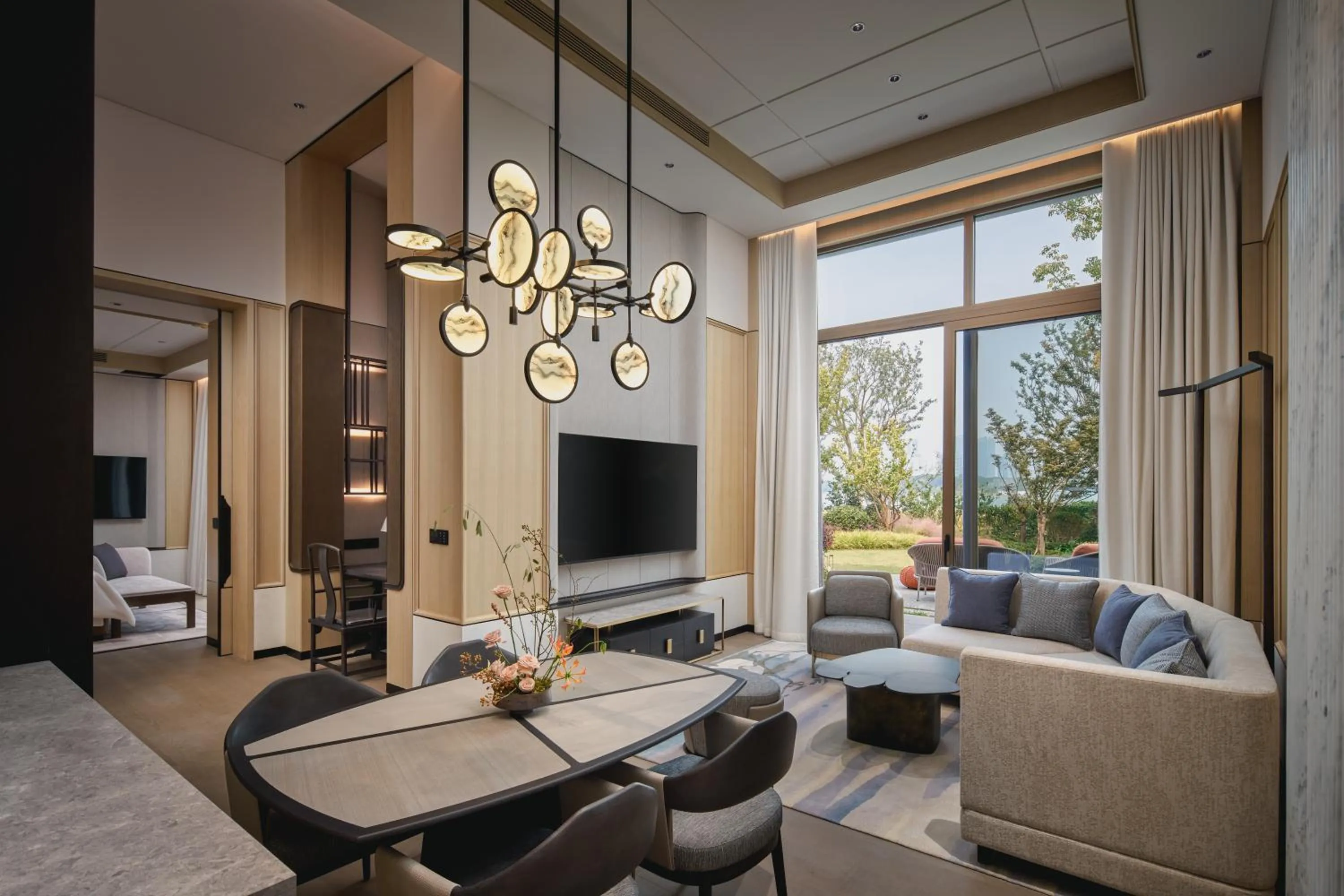 Living room in Four Seasons Hotel Suzhou