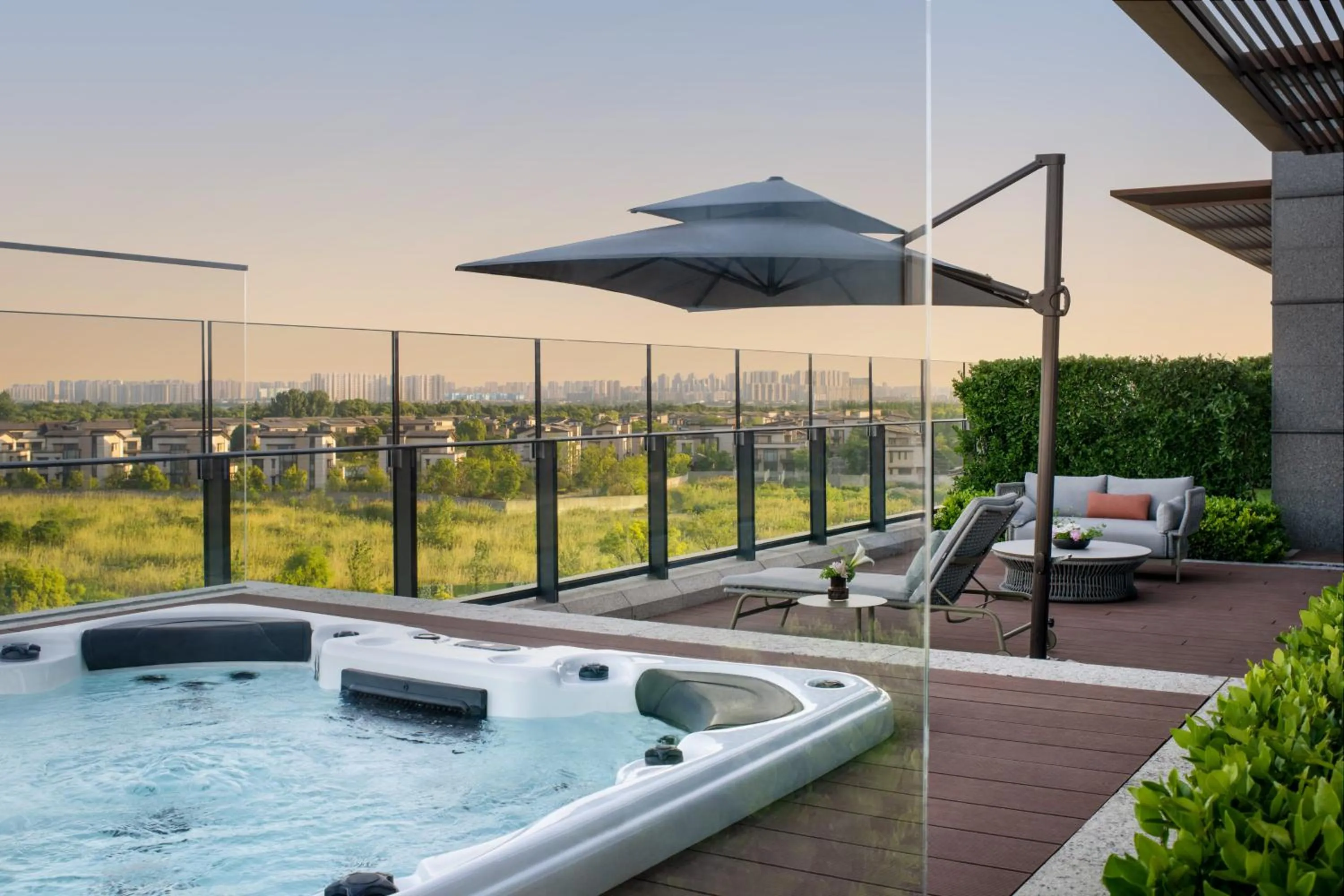 sunbed in Four Seasons Hotel Suzhou