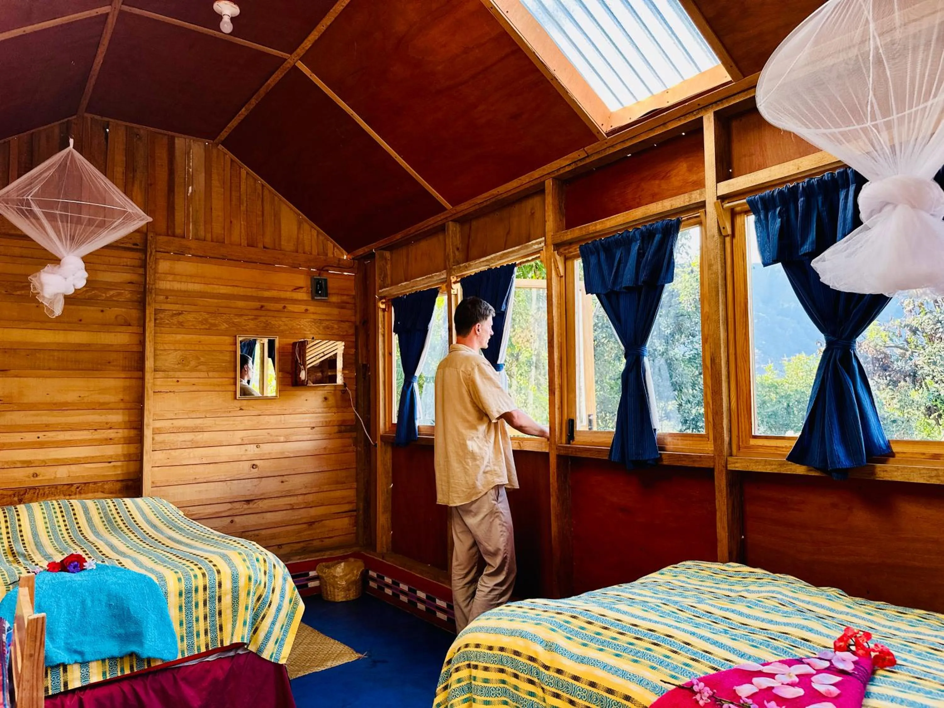 Bed in Eco-Hotel Mayachik