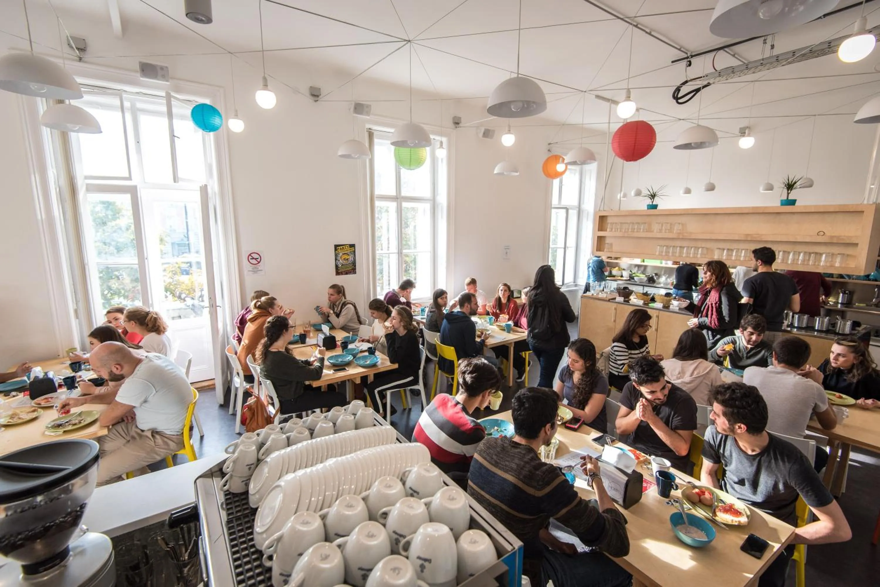 Continental breakfast in Avenue Hostel