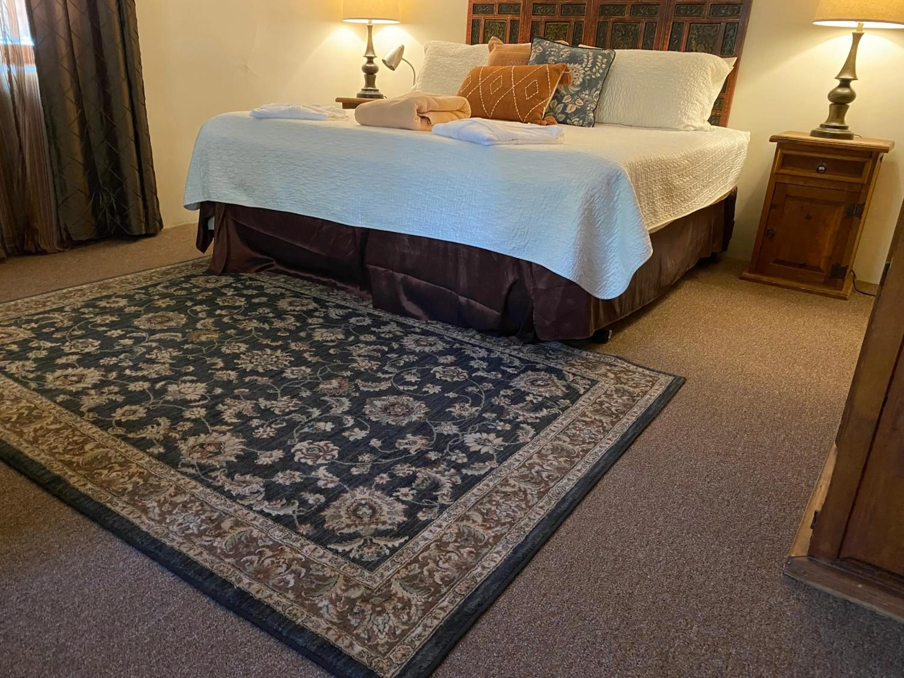 Bed in Casa de Tres Lunas/House of Three Moons