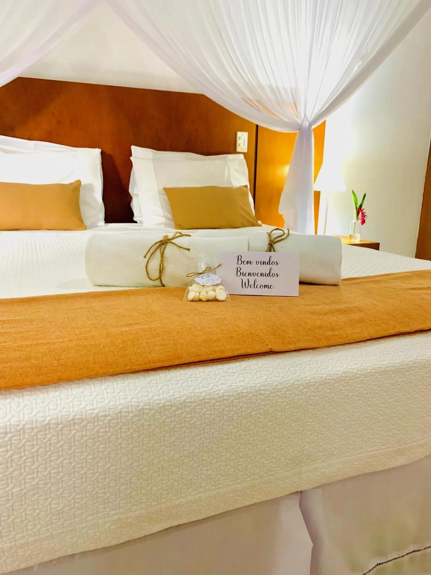 Bed in Pousada Brigitte