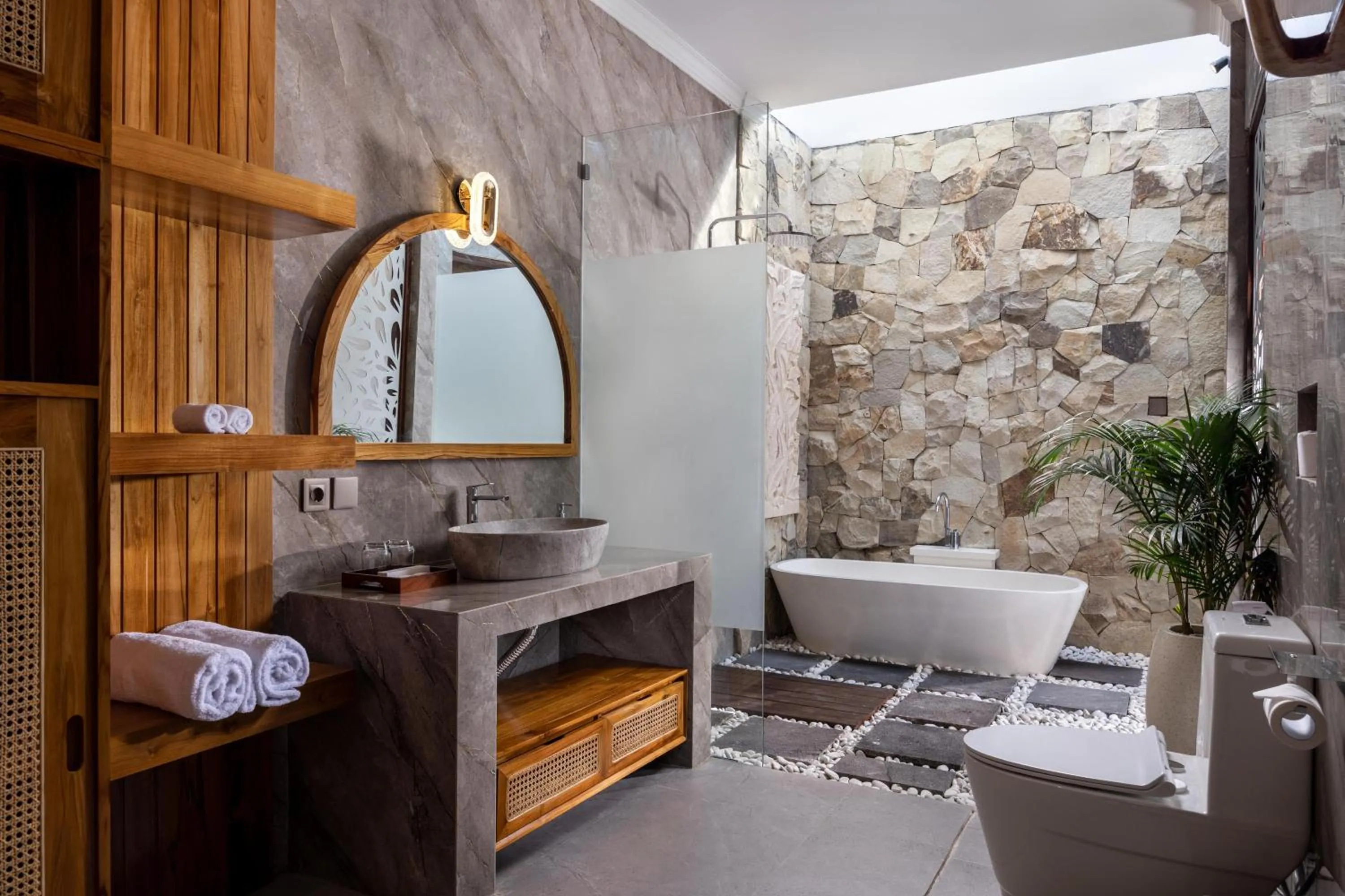 Bathroom in Arvanya Villa Ubud