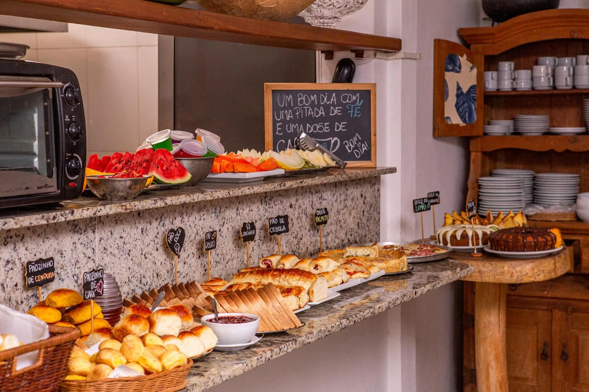 Breakfast in Pousada Vila Barequeçaba