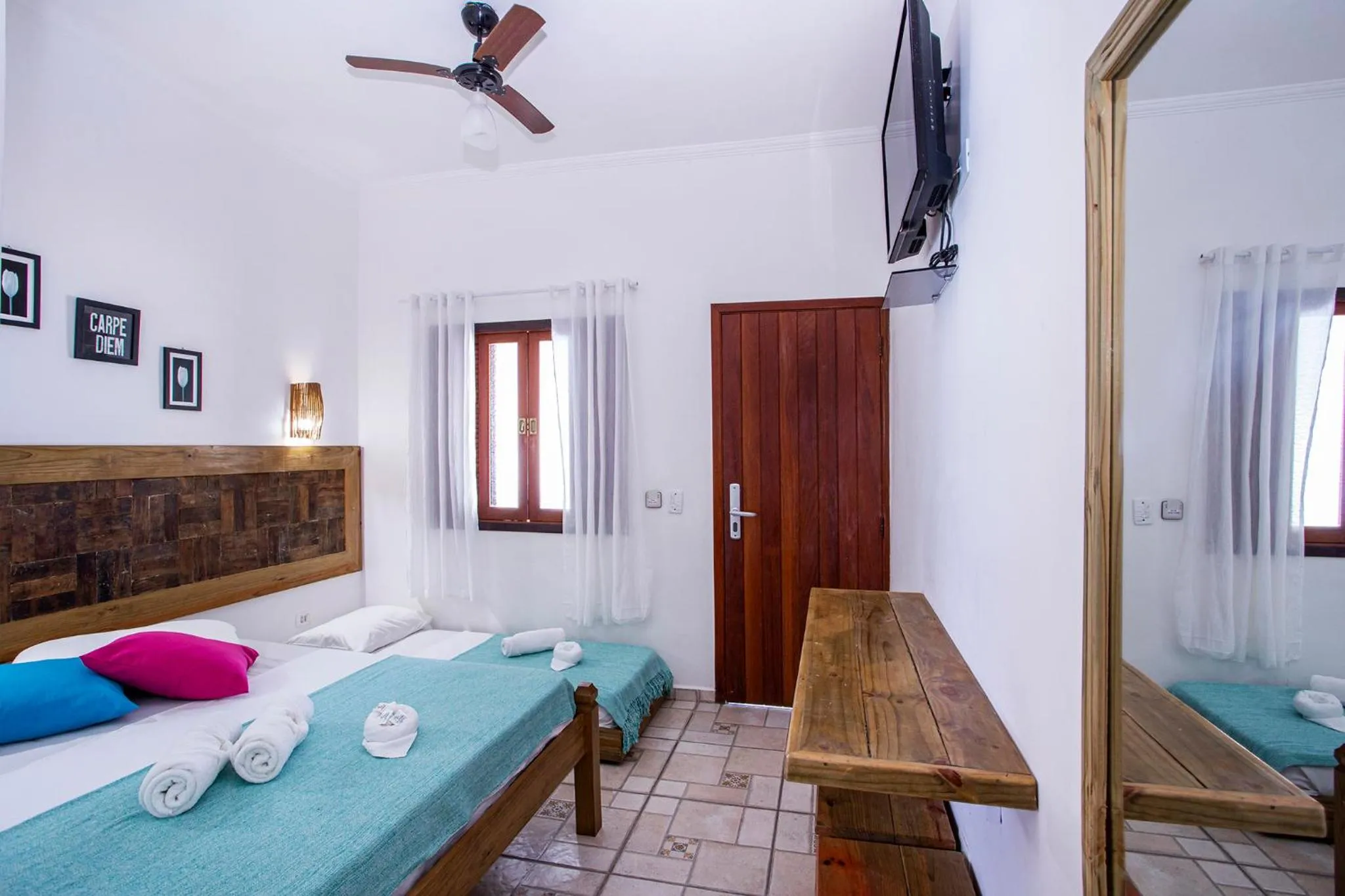 Bedroom, Bed in Pousada Vila Barequeçaba