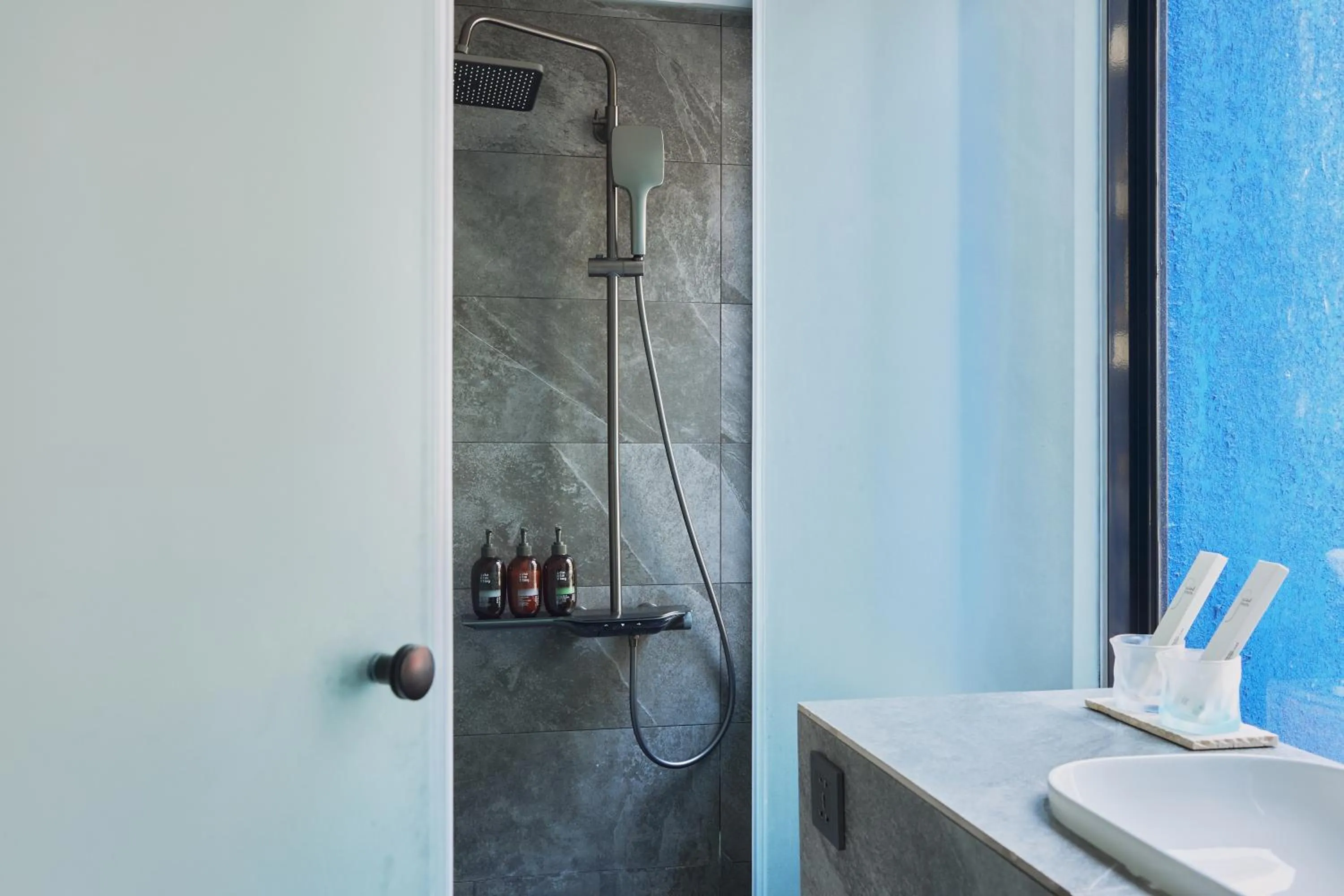 Shower in The Blue by Just Inn