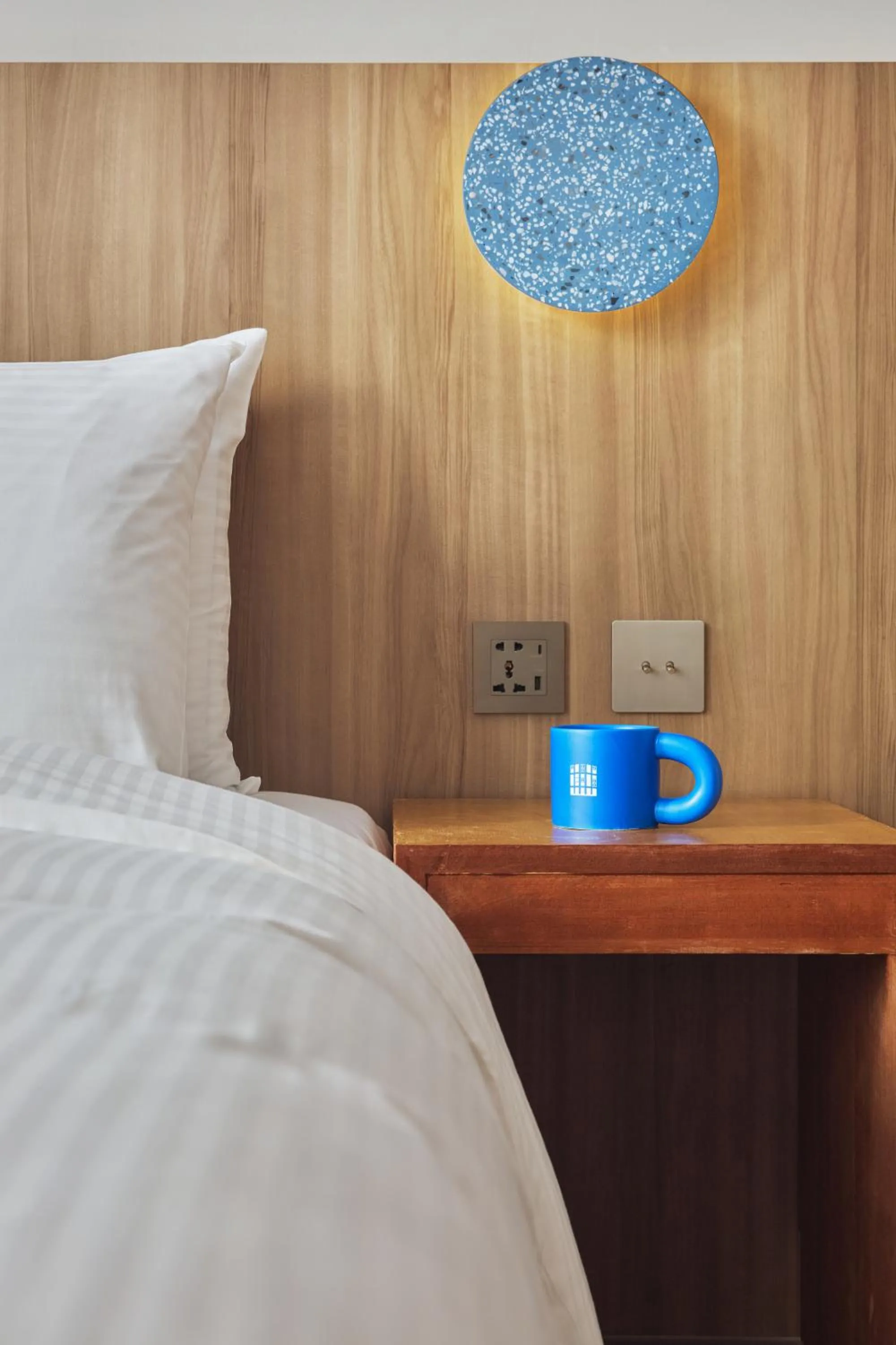 Decorative detail, Bed in The Blue by Just Inn