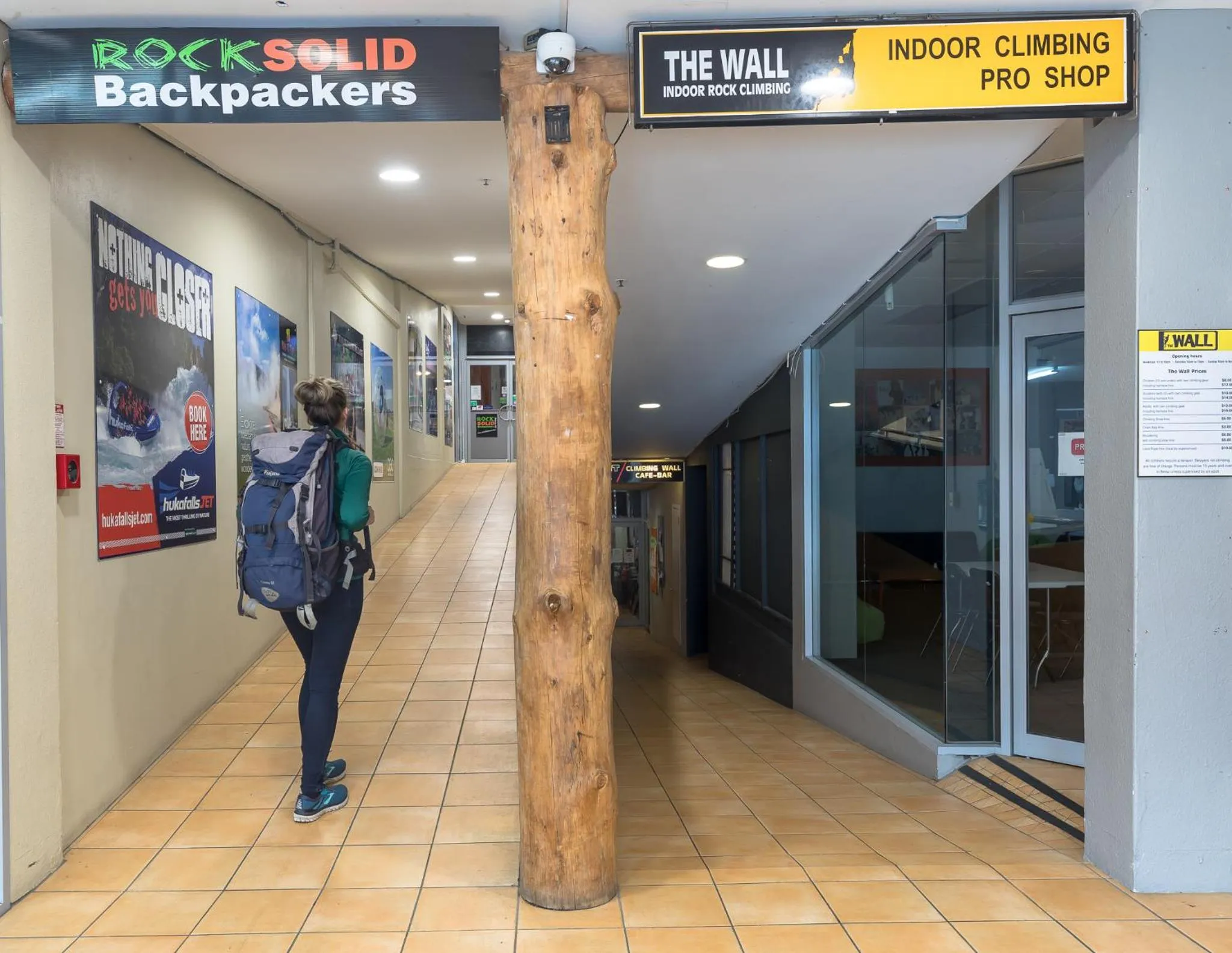 Facade/entrance in Rock Solid Backpackers Rotorua