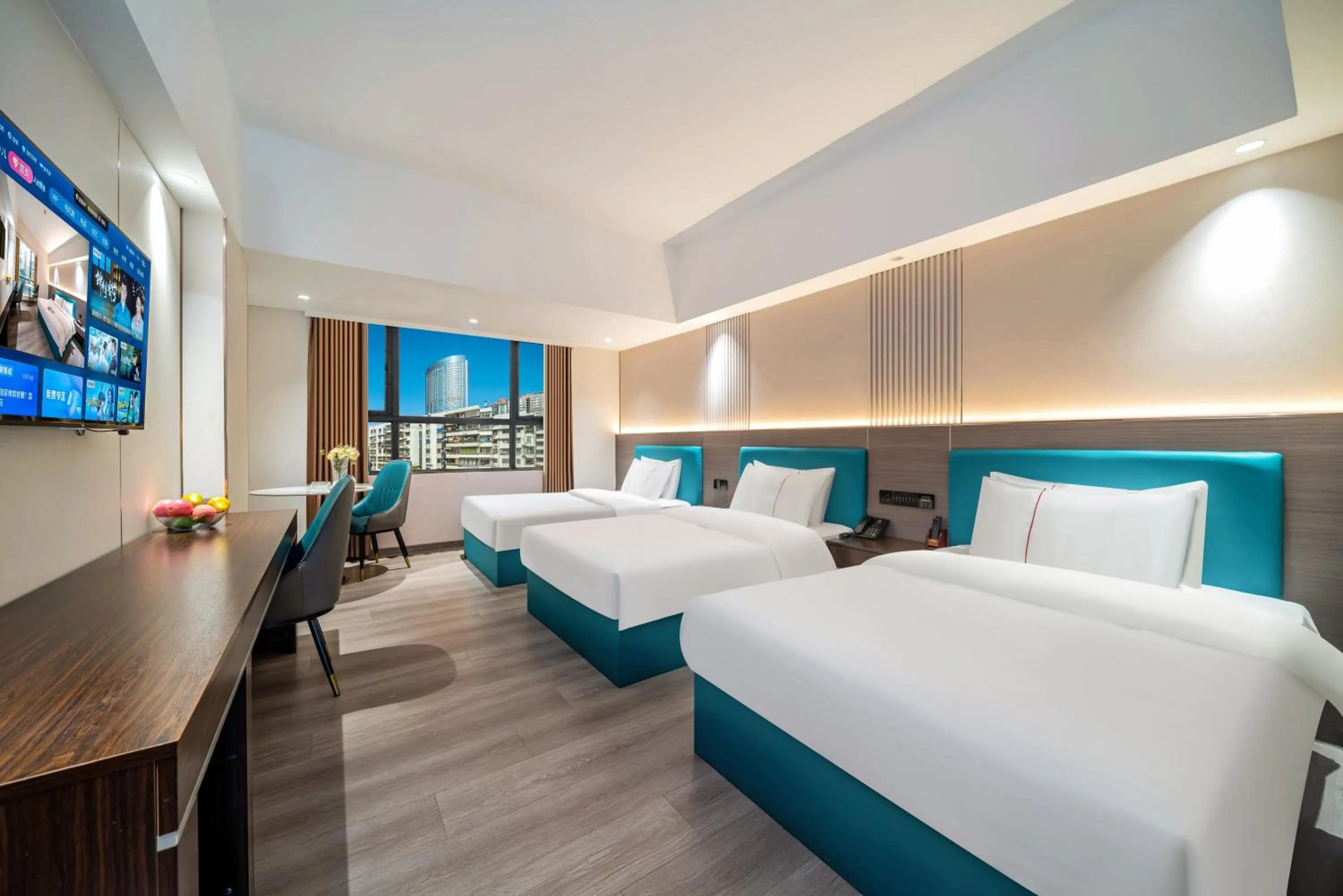 Photo of the whole room, Bed in Mei Gang Hotel