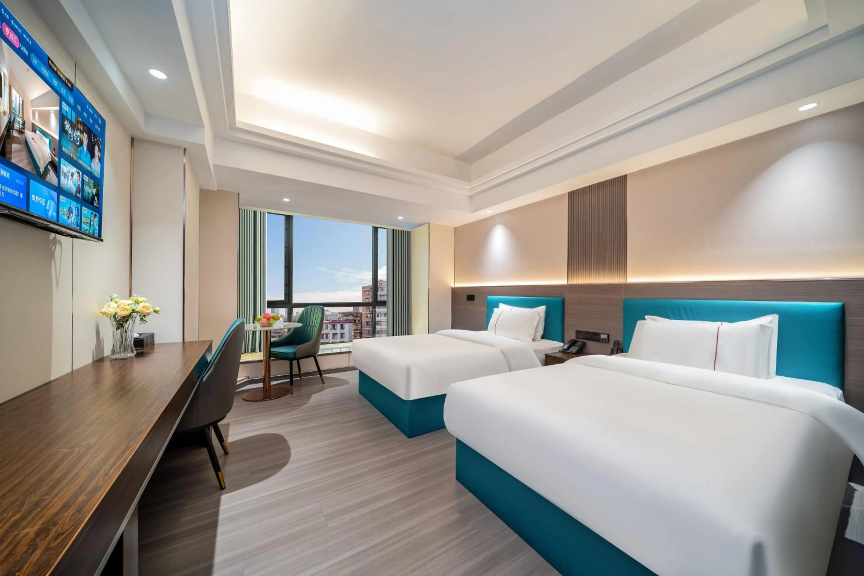 Photo of the whole room, Bed in Mei Gang Hotel