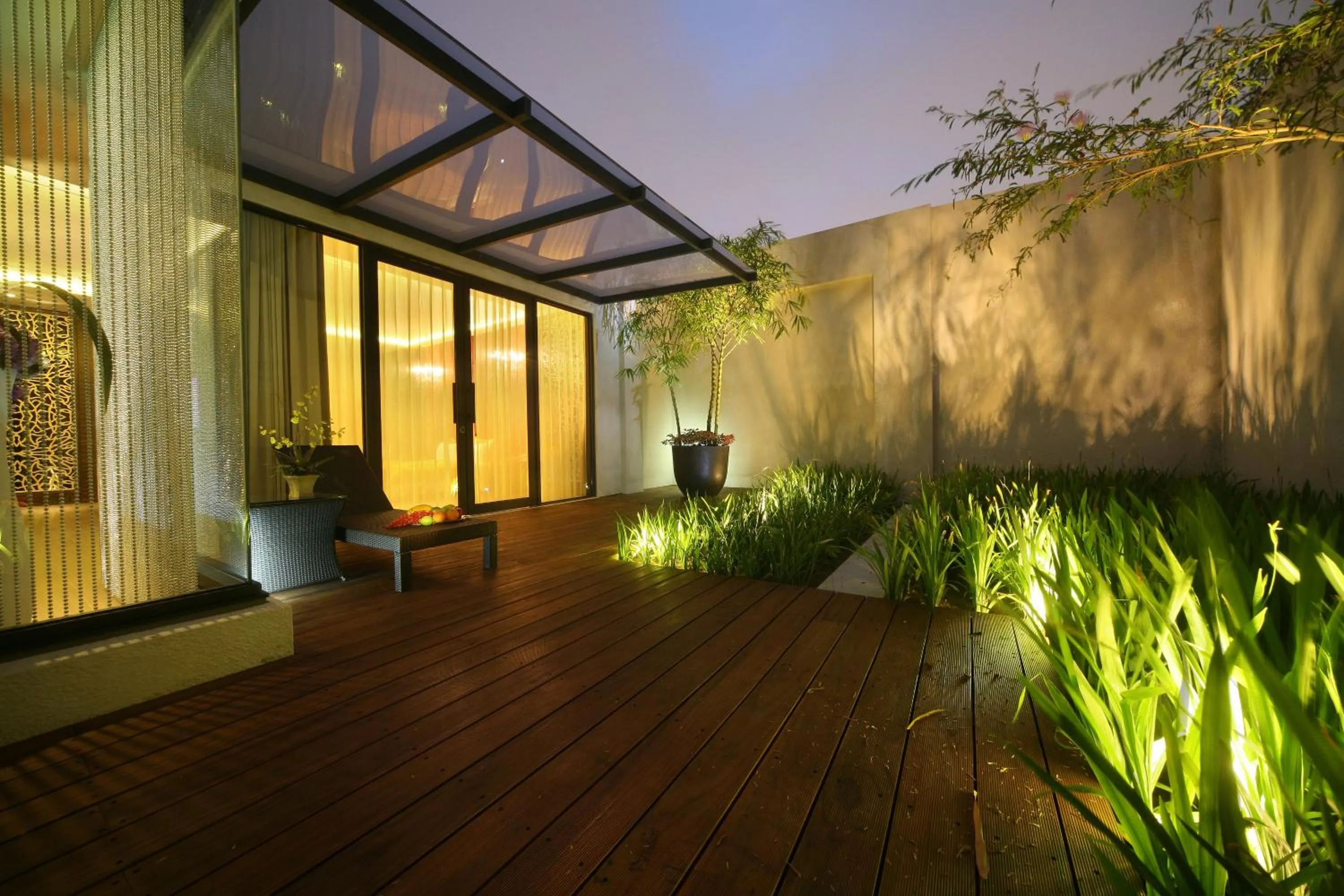 Patio in Han Guan Motel