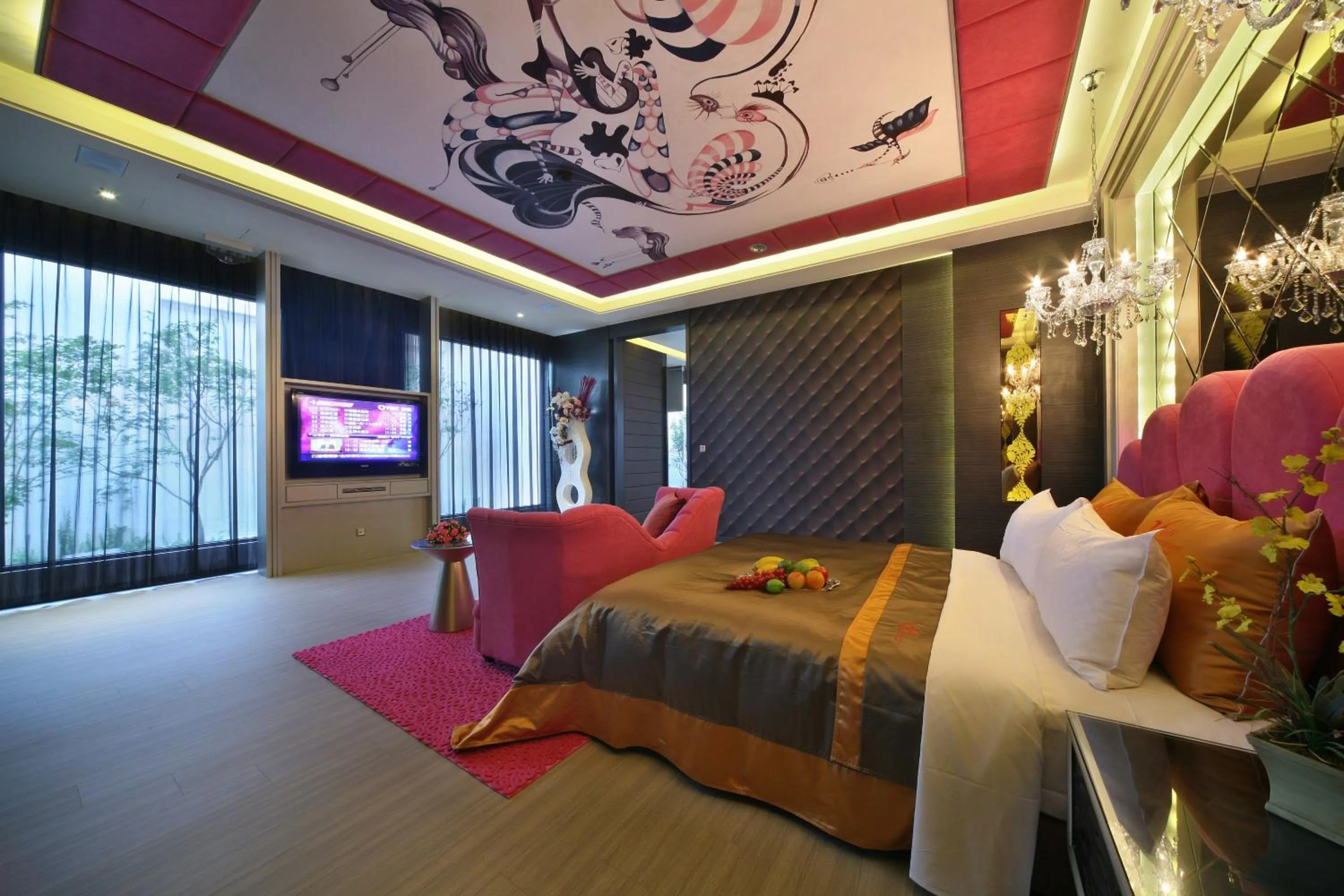 Bedroom, Bed in Han Guan Motel