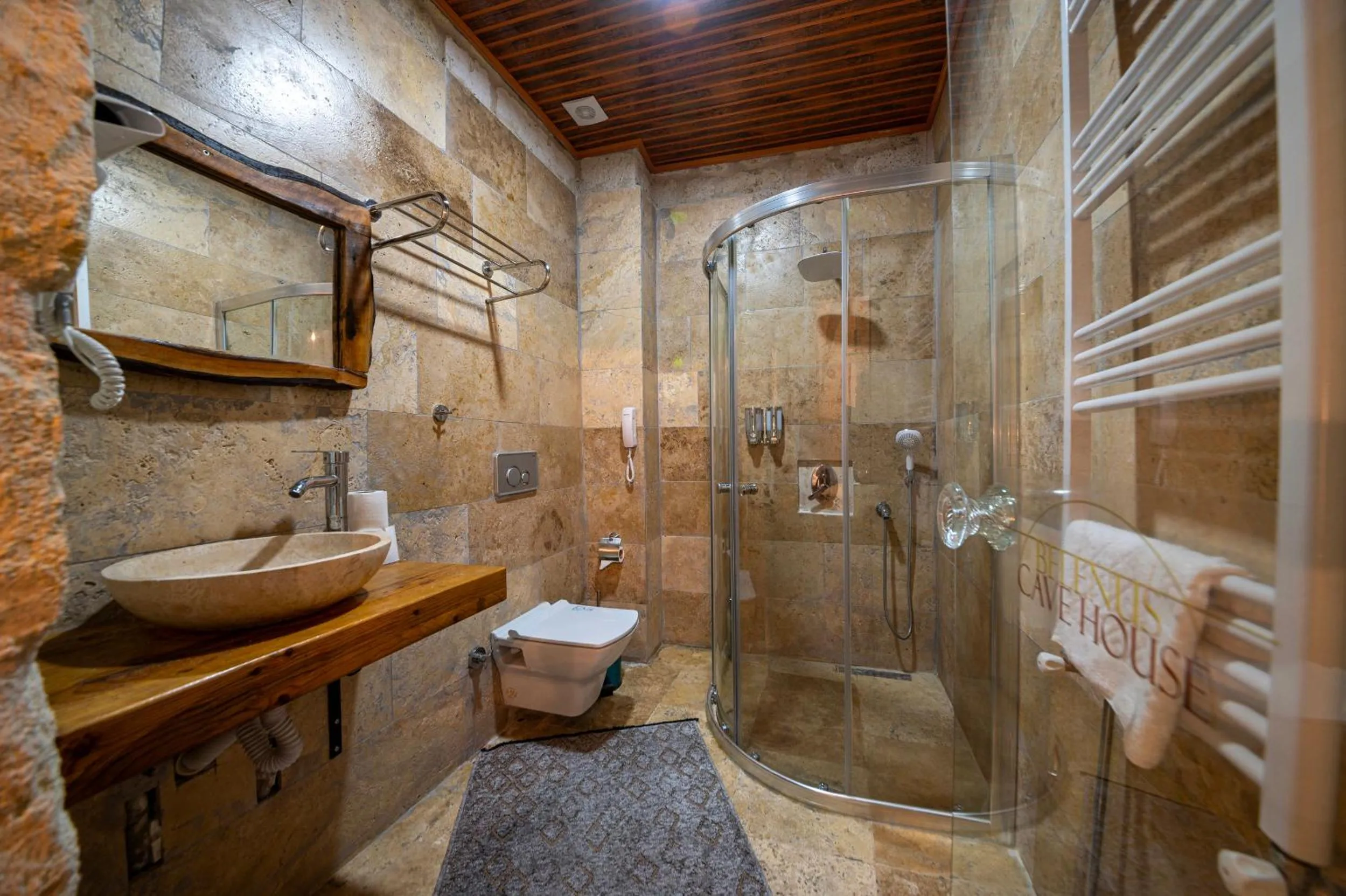 Shower in Belenus Cave House