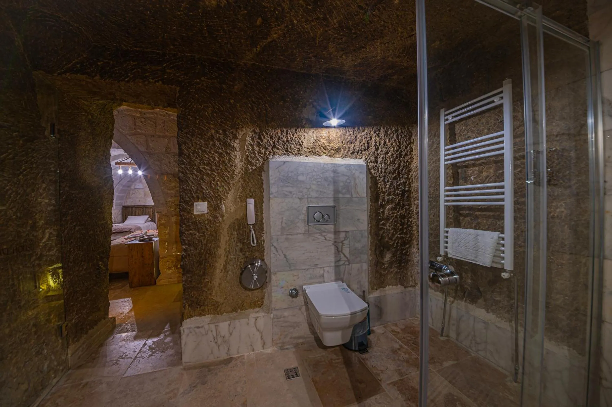 Shower in Belenus Cave House