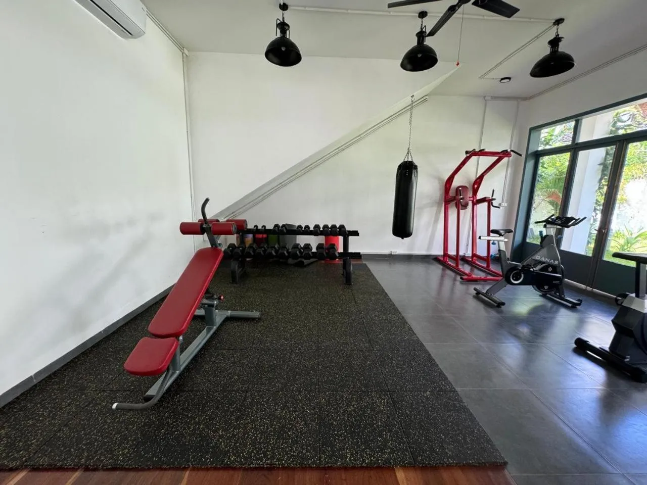 Fitness centre/facilities in Madilao Hotel