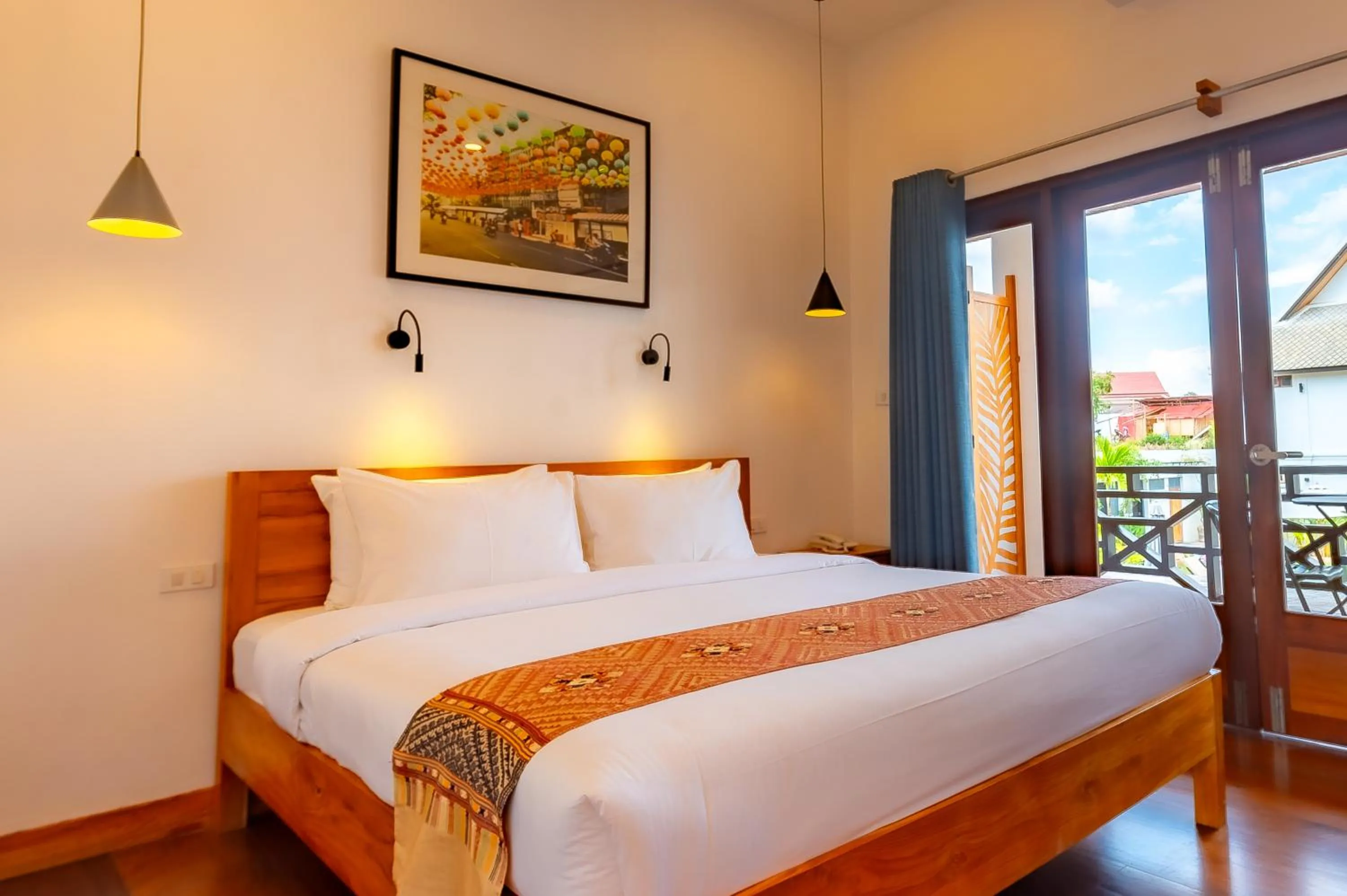 Bed in Madilao Hotel