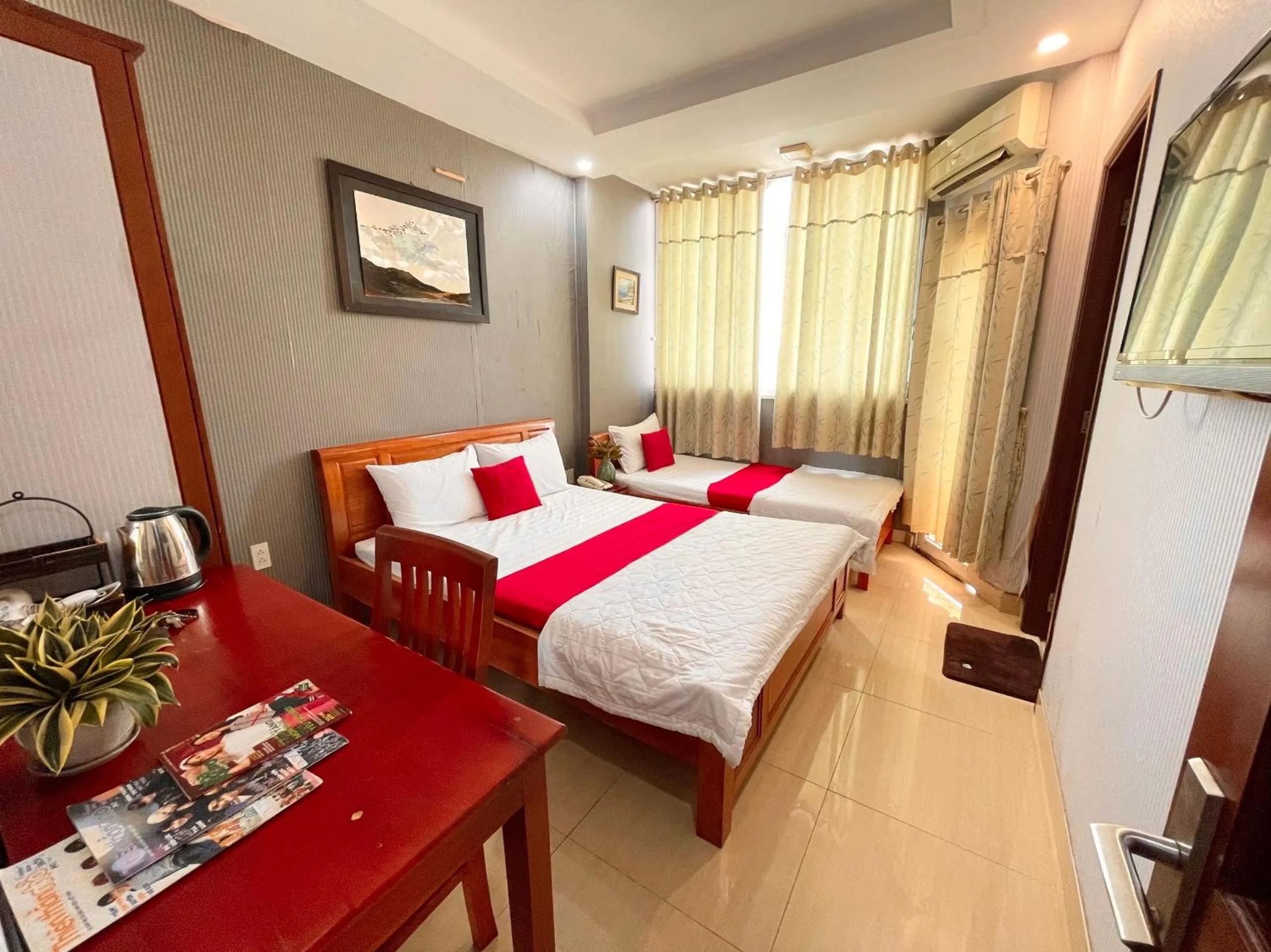 Bed in Quang Hoa Airport Hotel