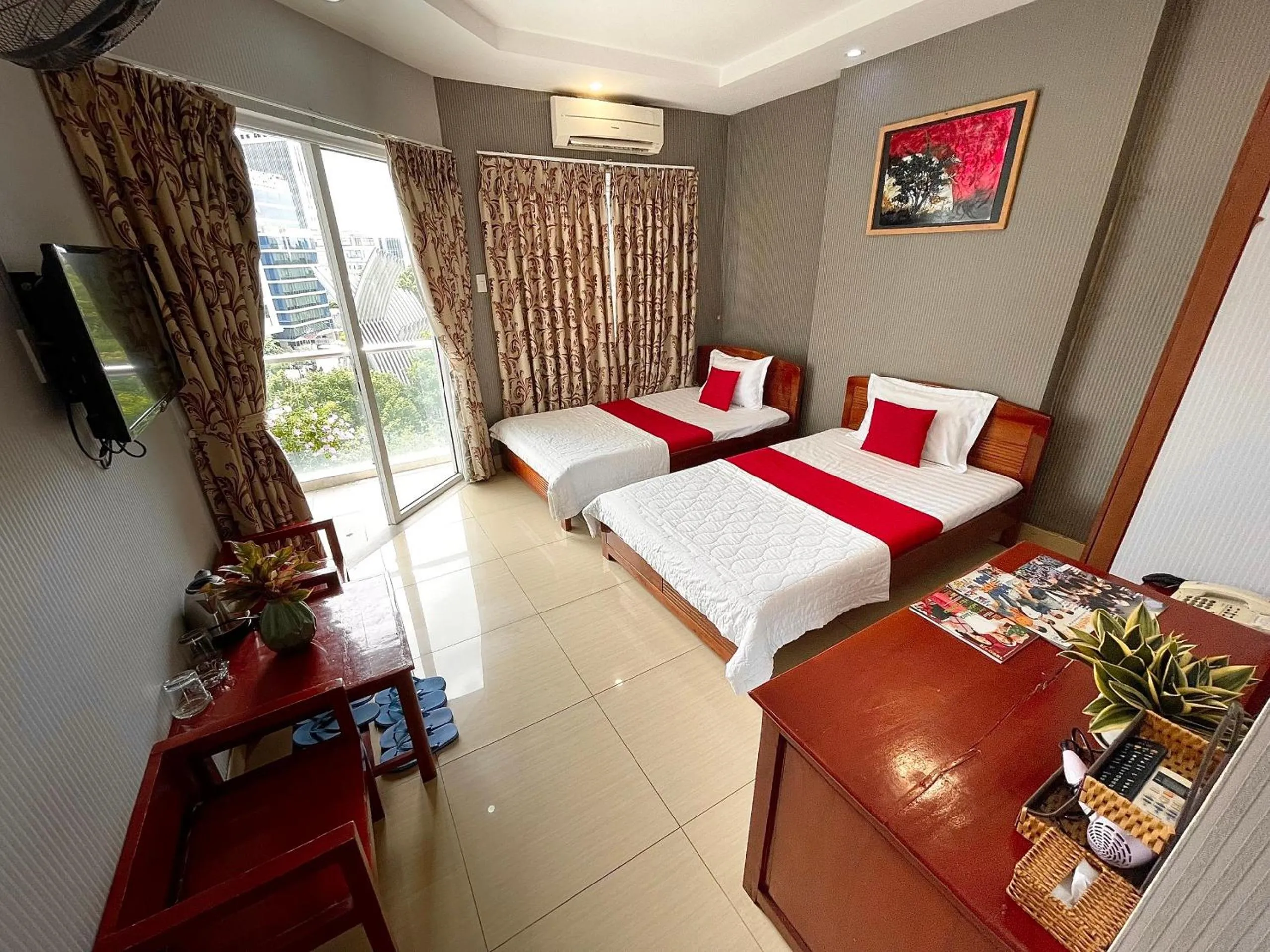 Bed in Quang Hoa Airport Hotel
