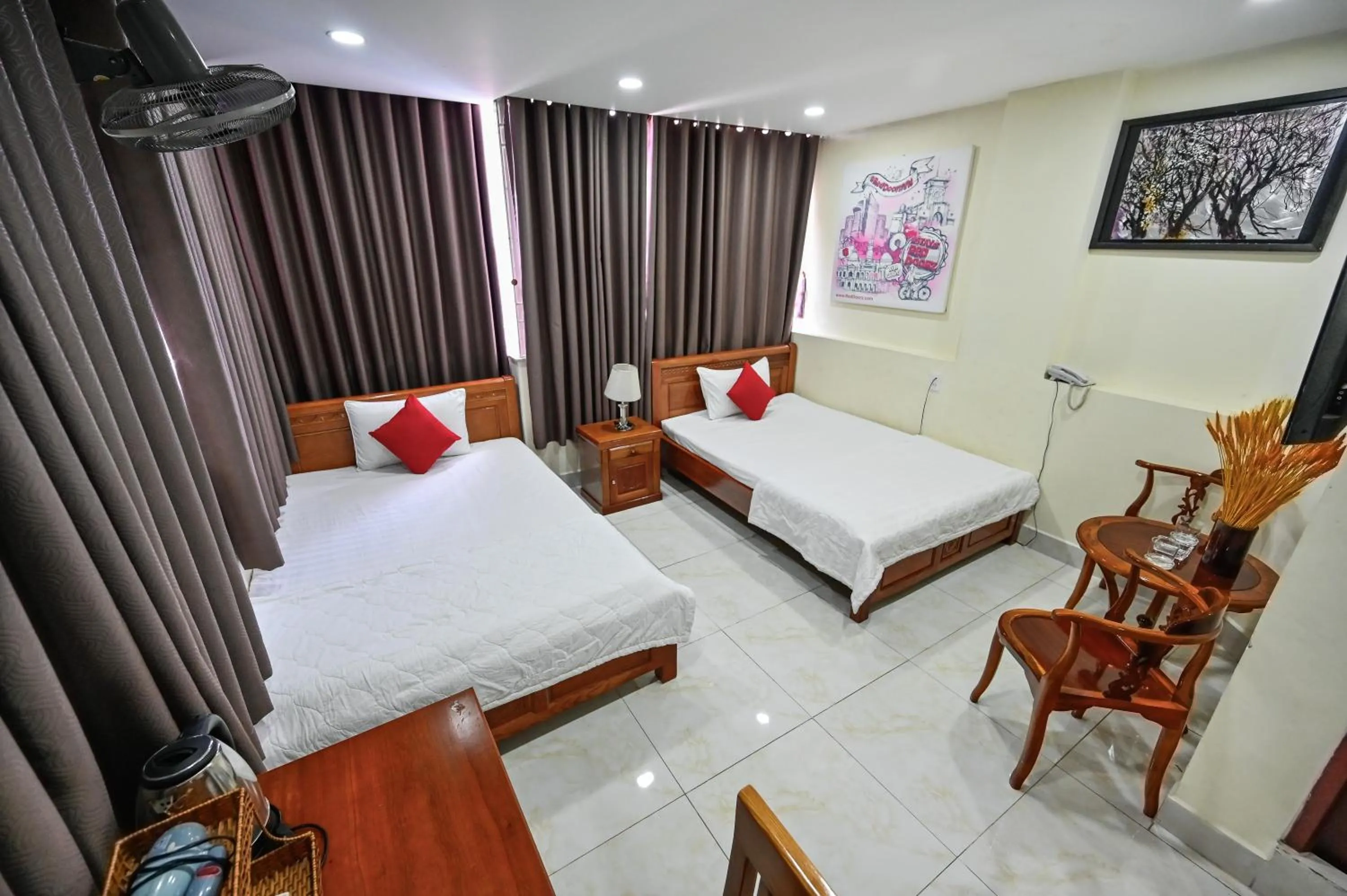 Bed in Quang Hoa Airport Hotel