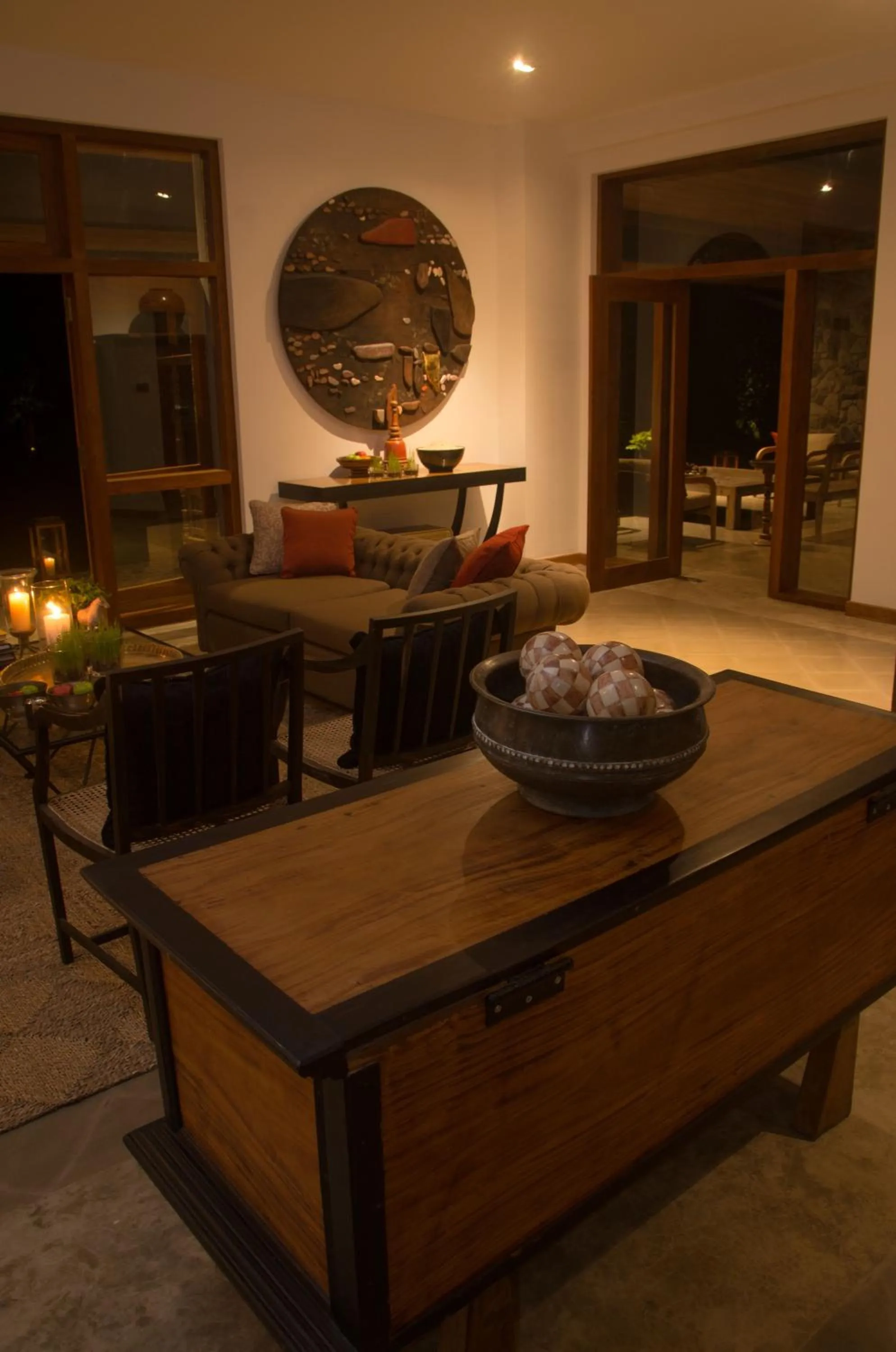 Seating area in Stone House, Kandy