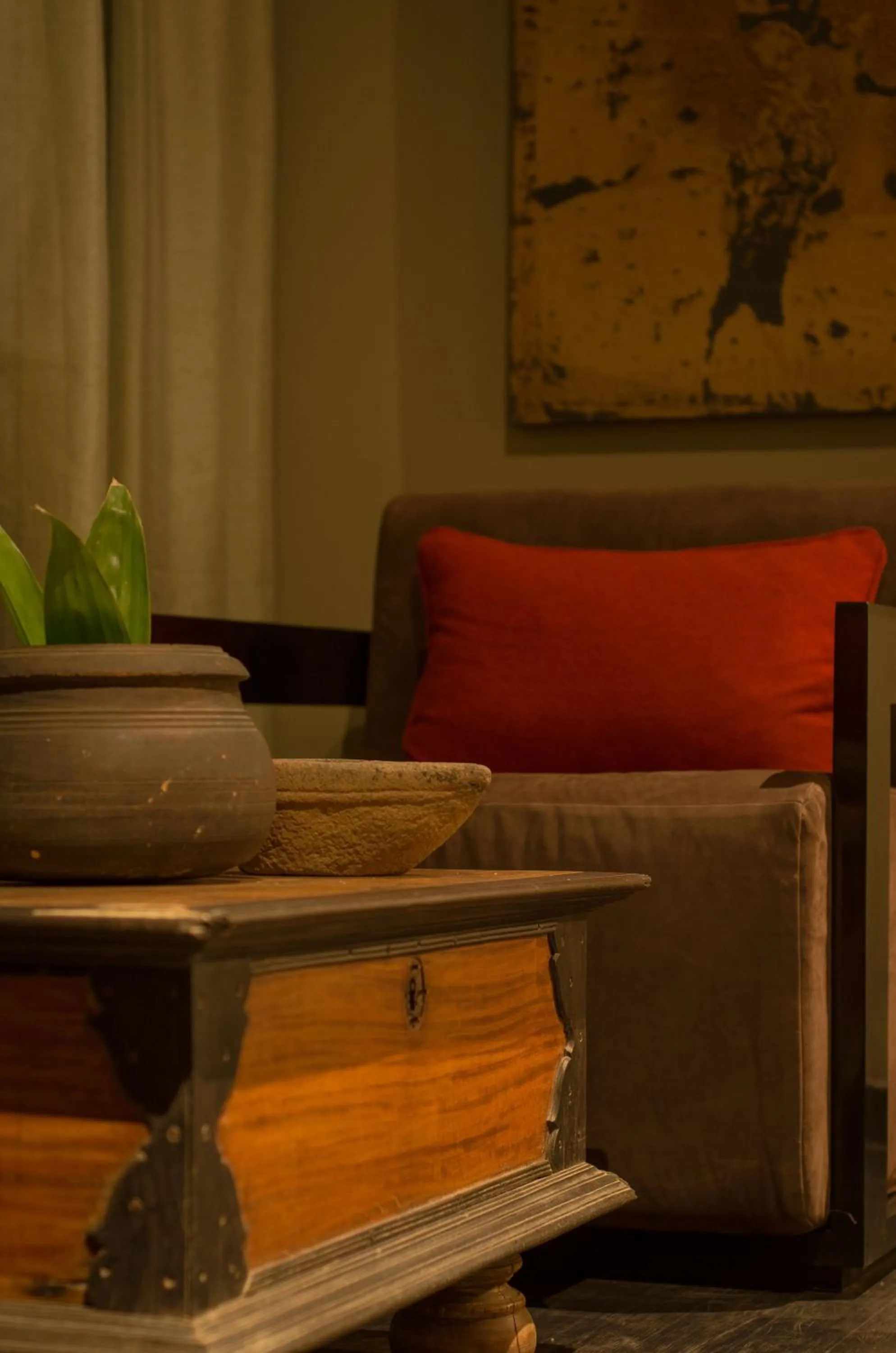 Seating area in Stone House, Kandy