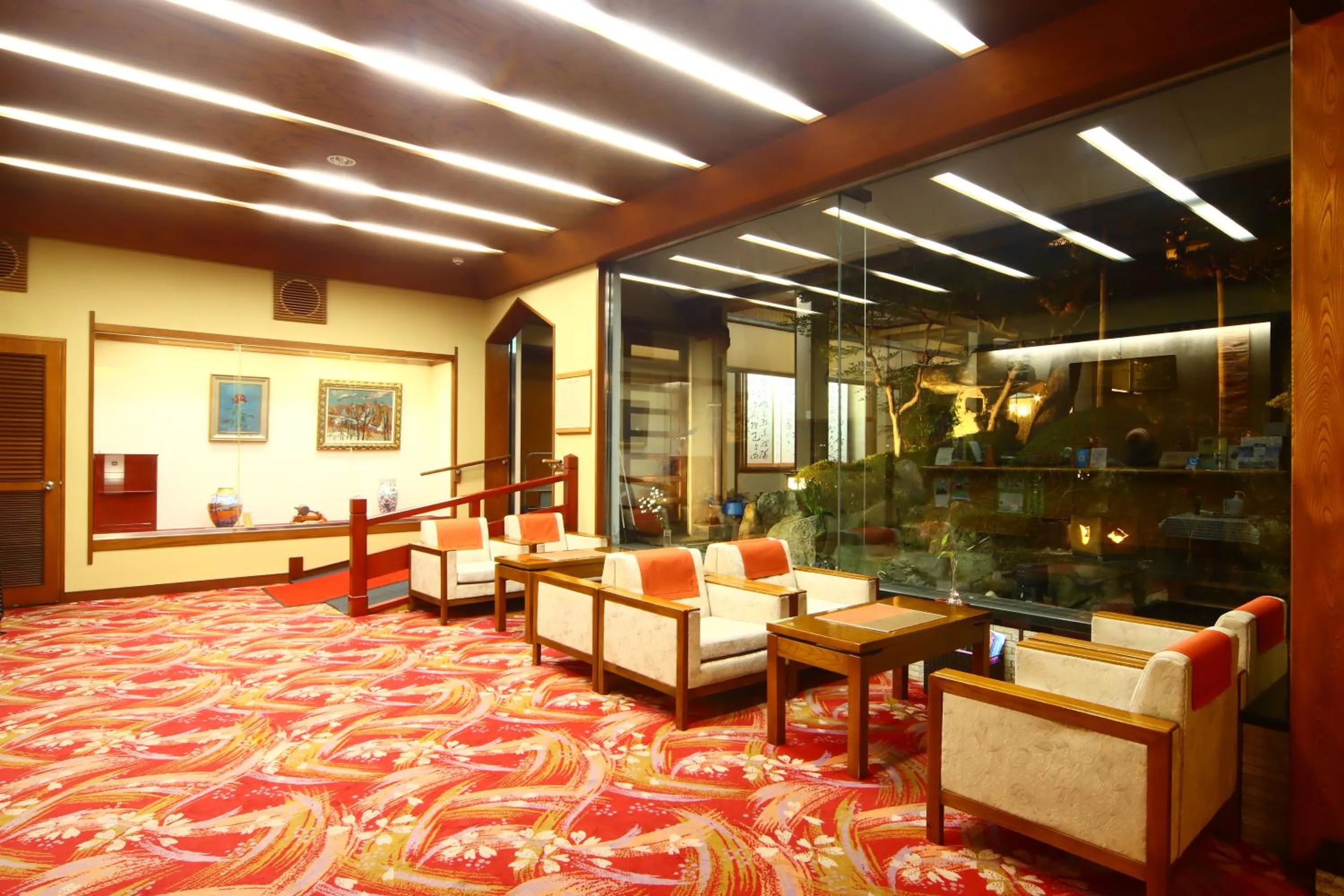 Lobby or reception in Nishiki-no-Yu Jimotoya