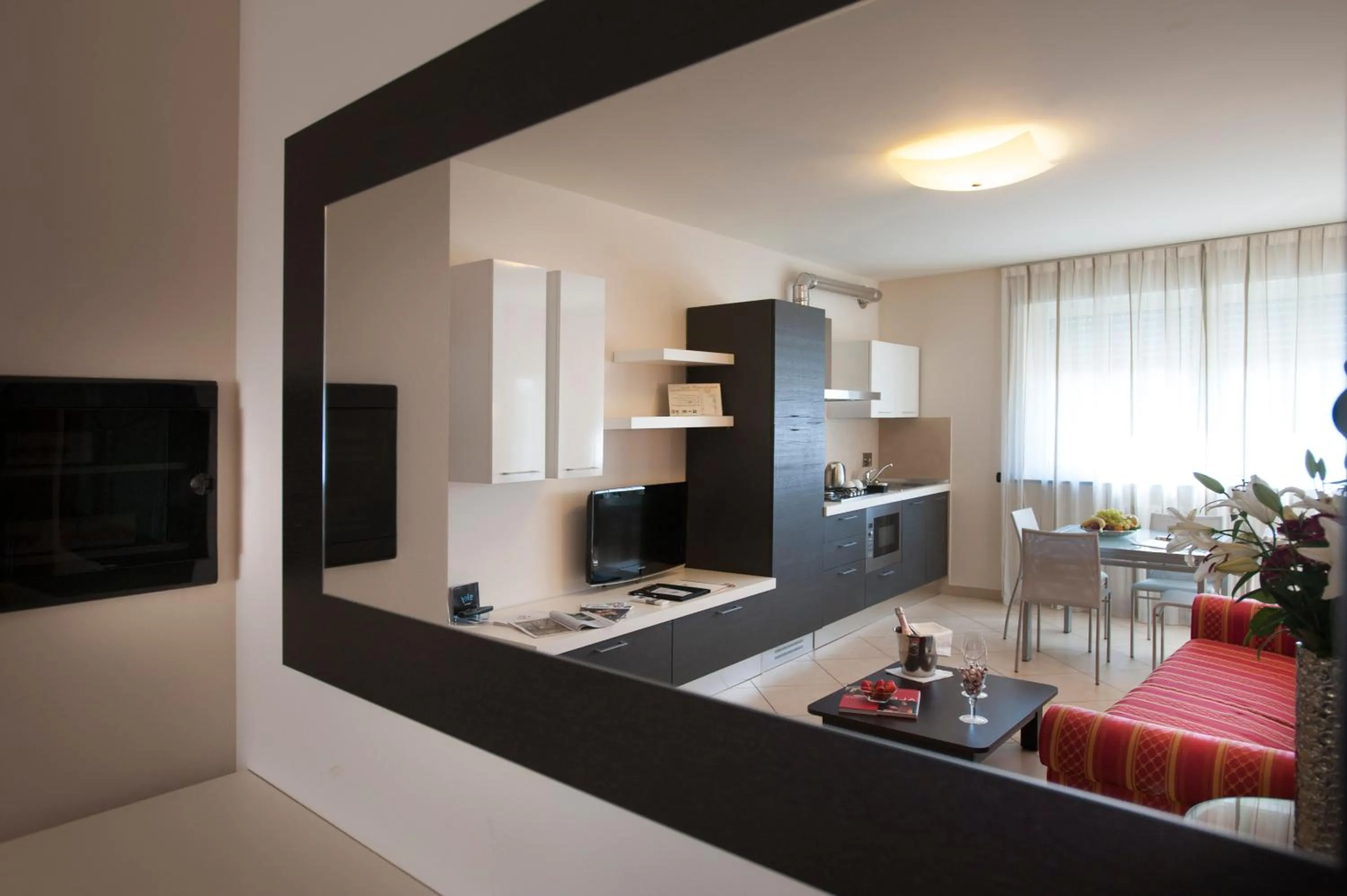 Seating area in Residence Calissano