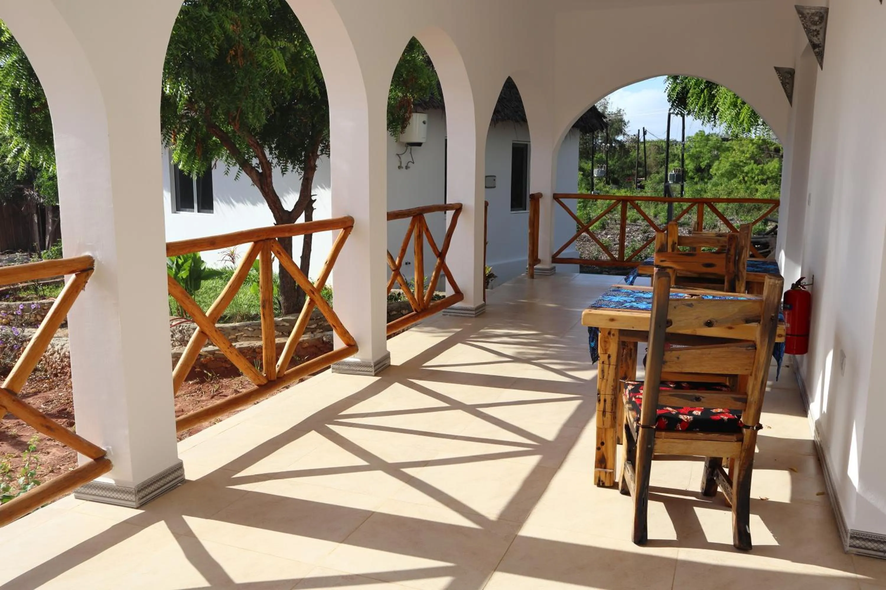Balcony/Terrace in Holiday Time Bungalows Zanzibar