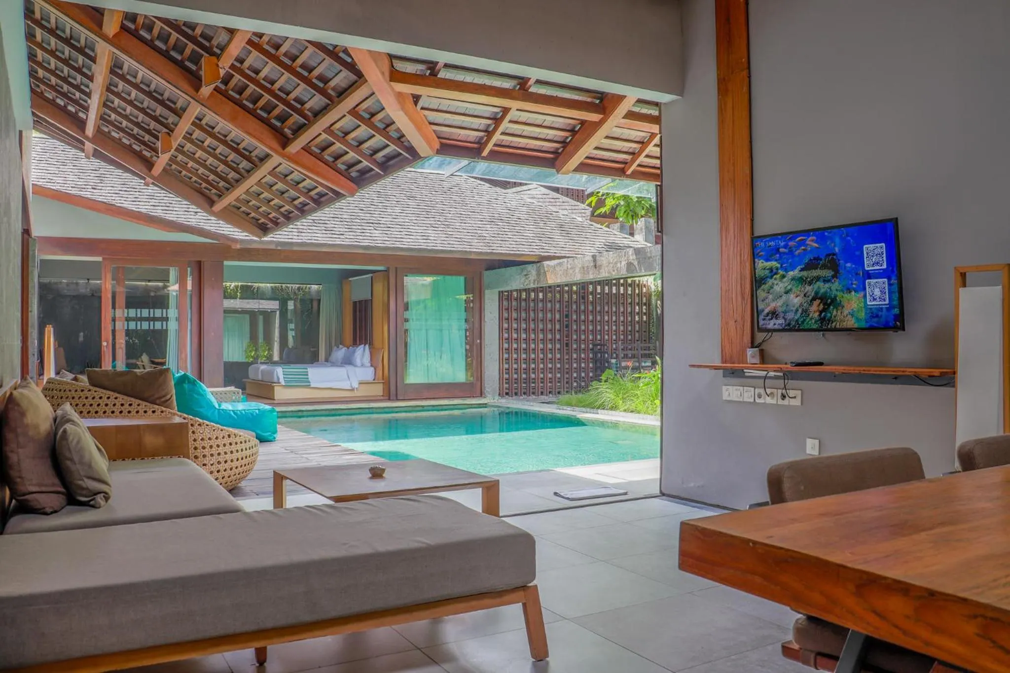 Pool view in The Santai by LifestyleRetreats