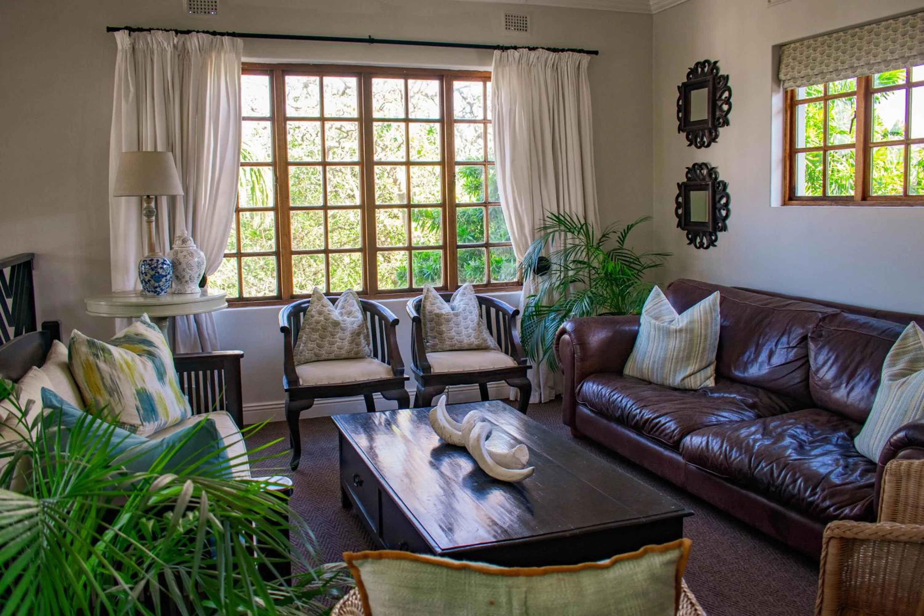 Seating area in African Sands B&B