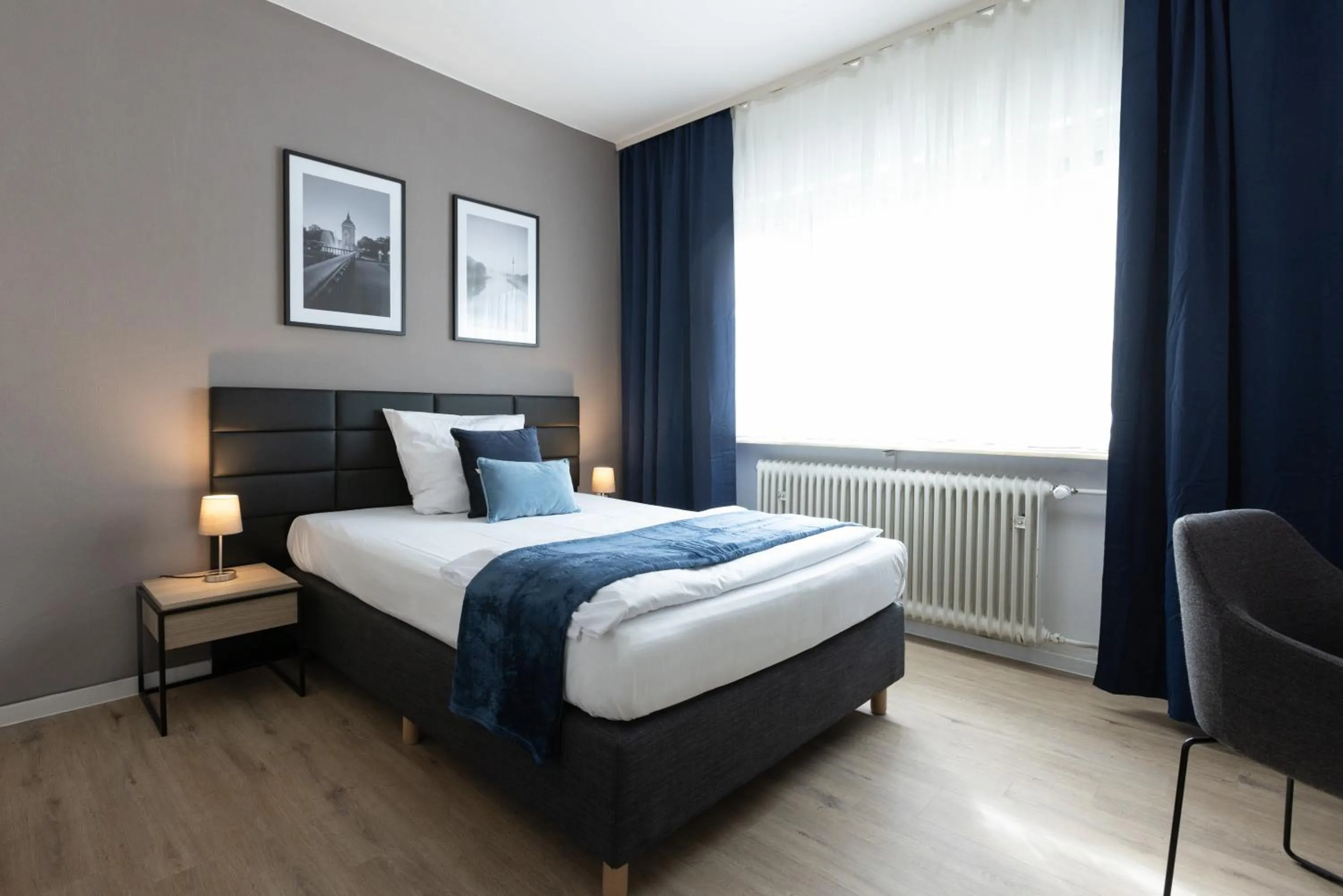 Bed in Hotel Wegener