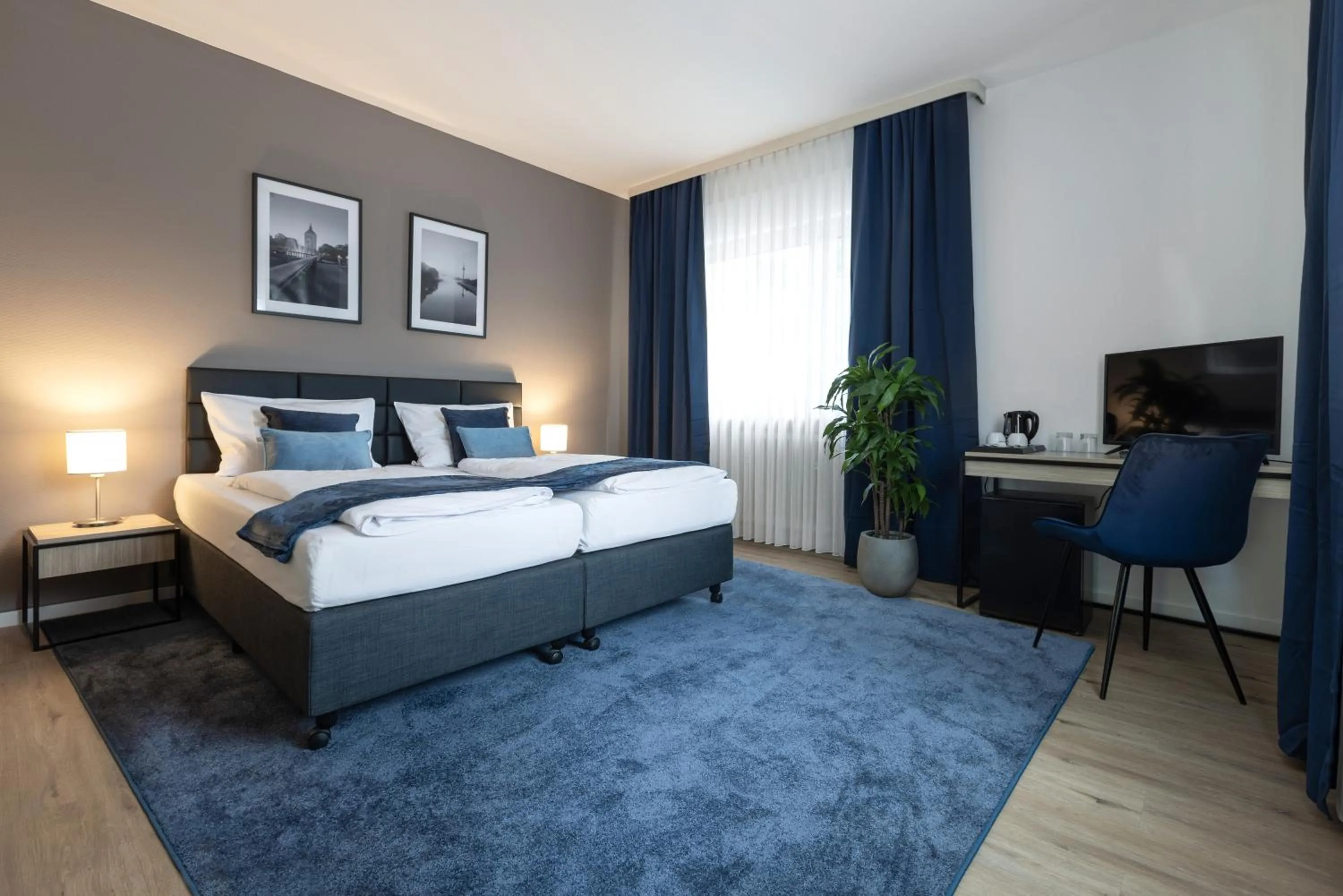 Bed in Hotel Wegener