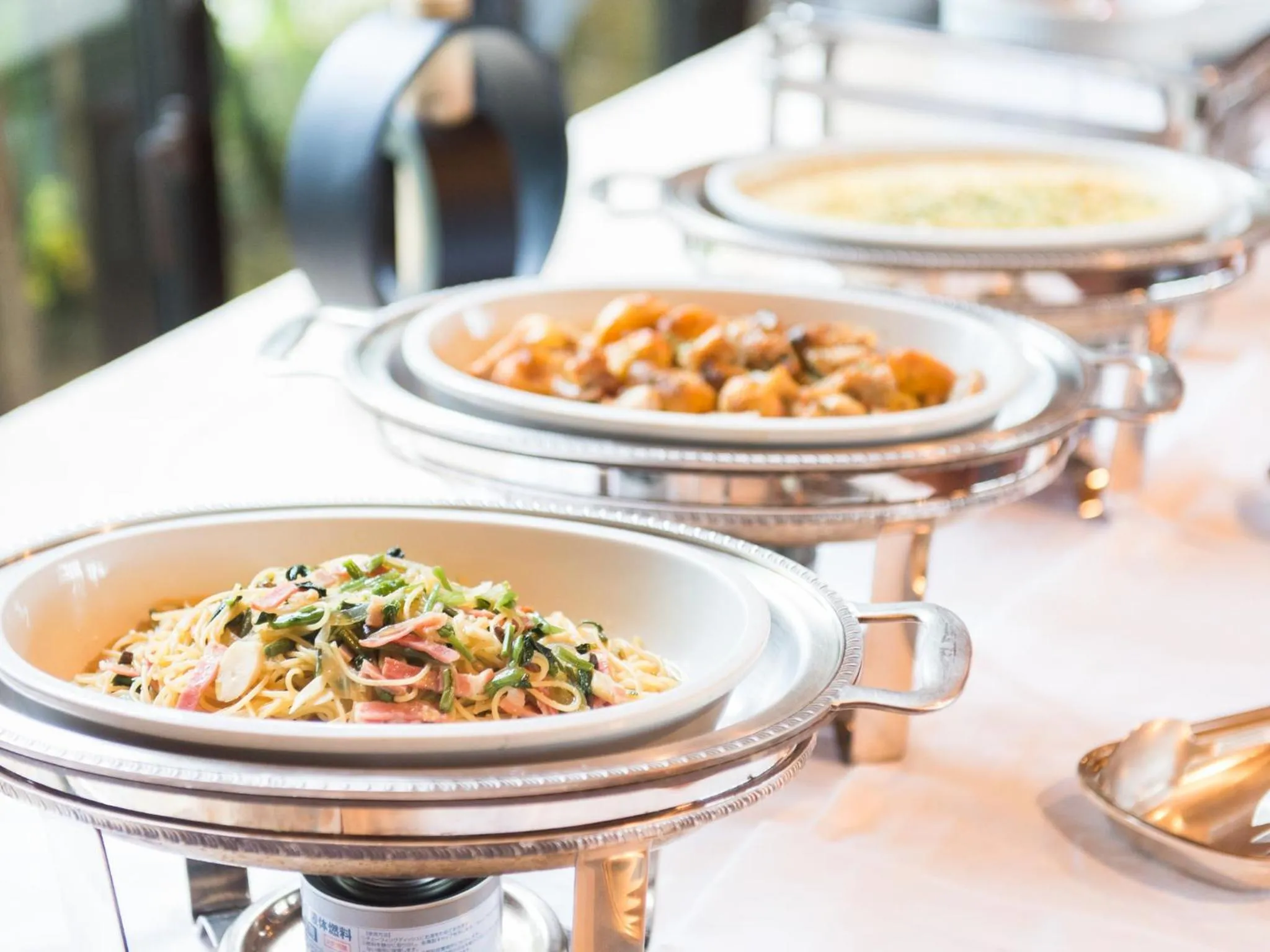 Buffet breakfast in LiVEMAX Amms Canna Resort Villa