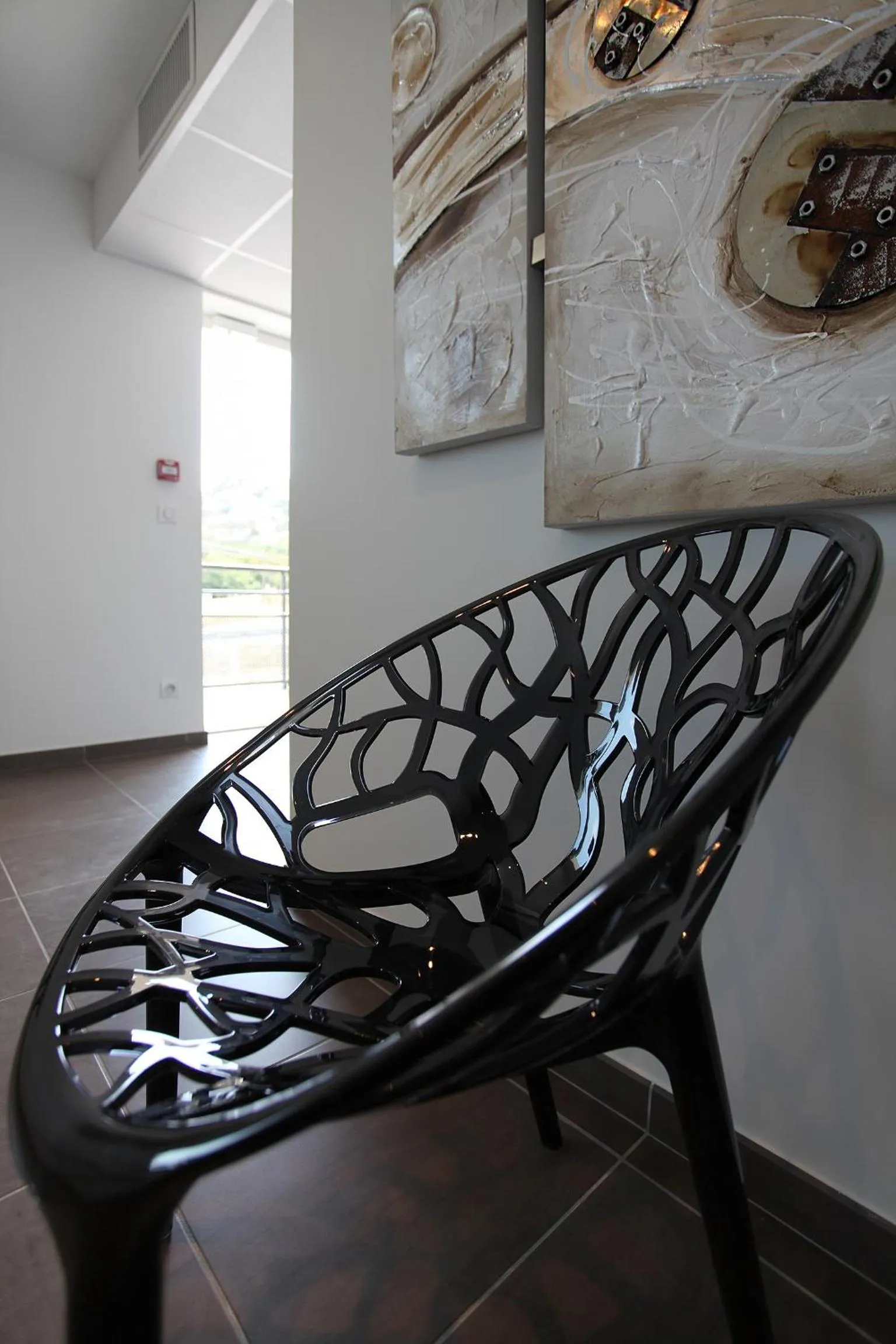 Decorative detail in Hôtel Restaurant les Pielettes