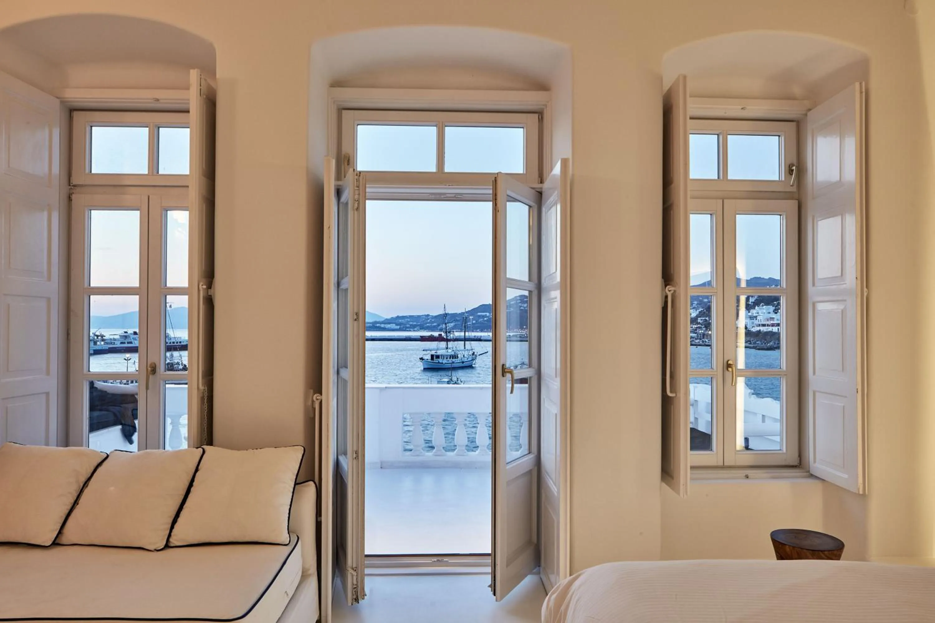 Sea view, Bed in Villa Kampani Sea View Villa Mykonos Town